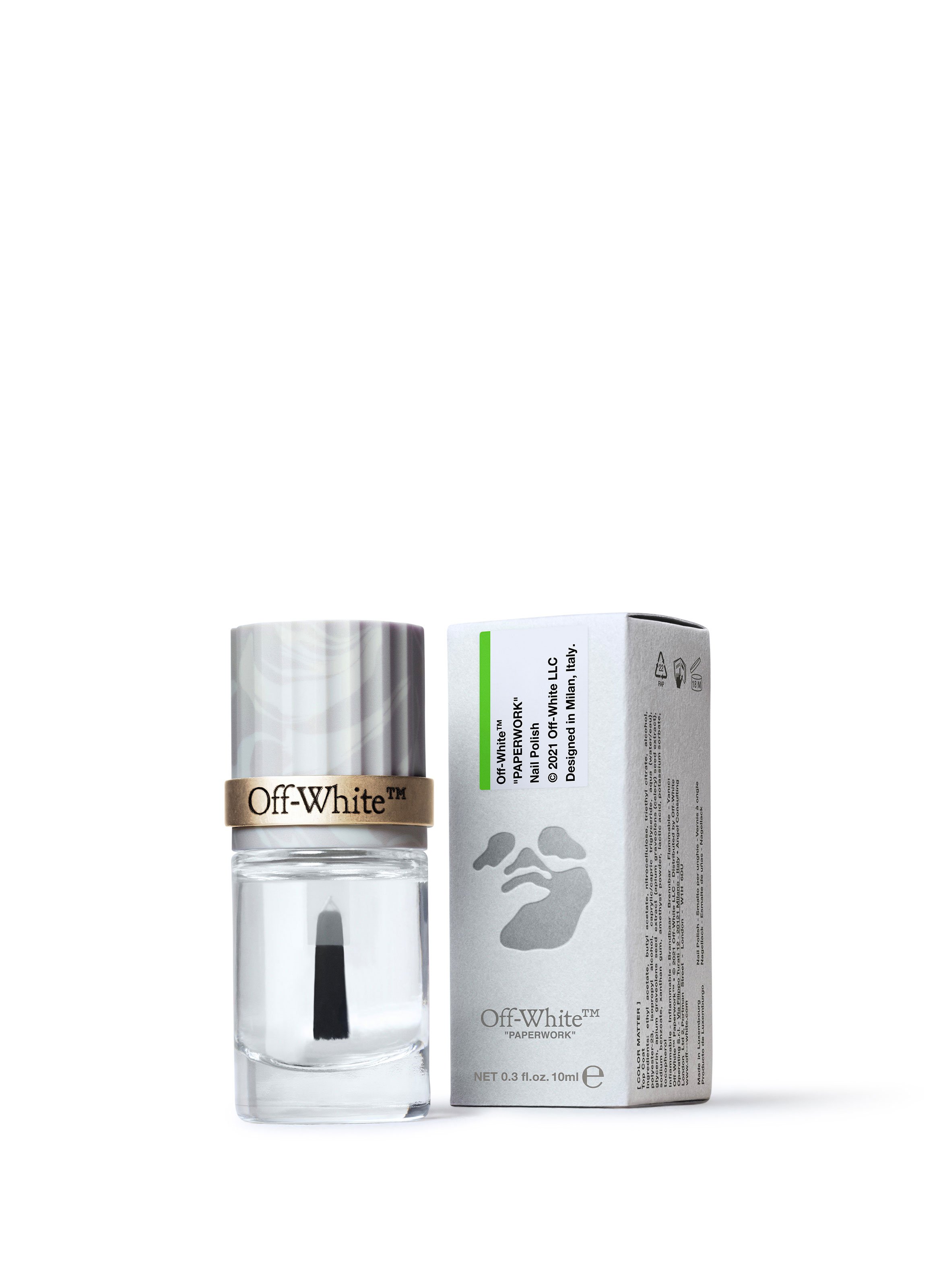 TOP COAT NAIL POLISH OFF-WHITE BEAUTY No color