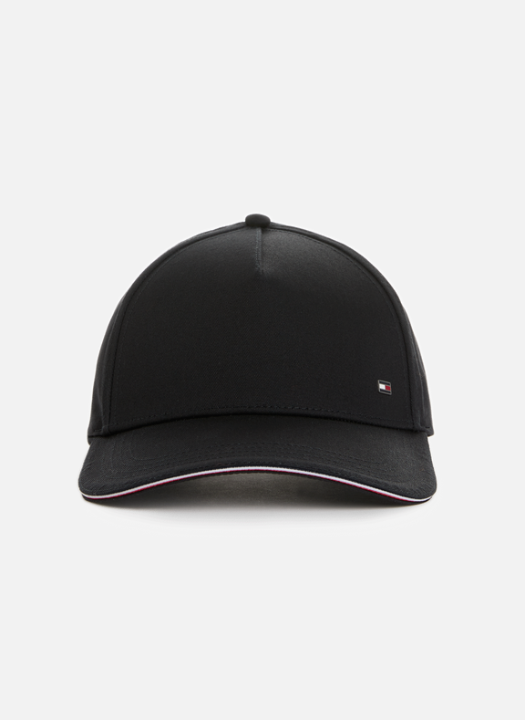 TOMMY HILFIGER Organic cotton baseball cap with logo detail Black
