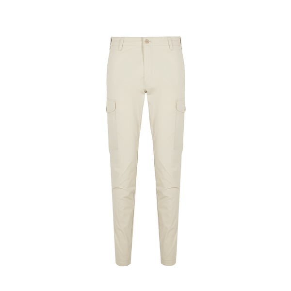 Pantalon cargo slim en toile de coton mélangé