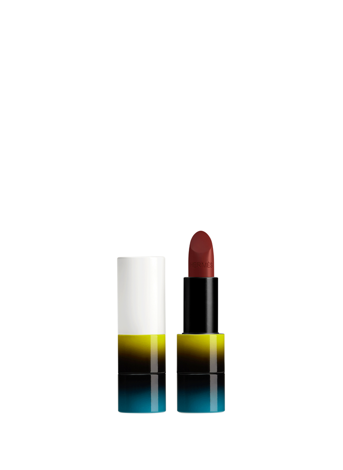 Rouge Hermès , glänzender Lippenstift, limitierte Auflage, Rouge Bruni HERMÈS
