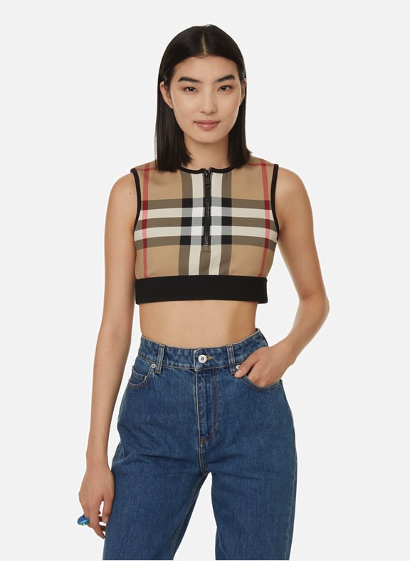 Crop top deals burberry