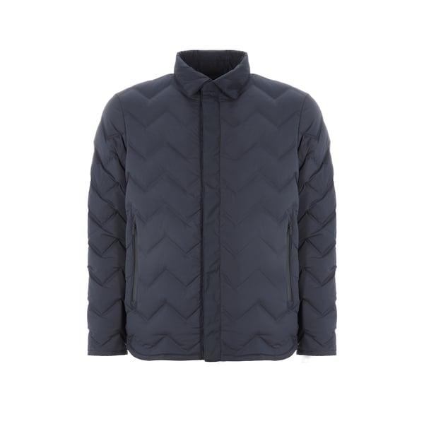 Aspect matelasséCoupe largeCol plat Fermeture à boutons Manches longuesPoches latérales à glissière