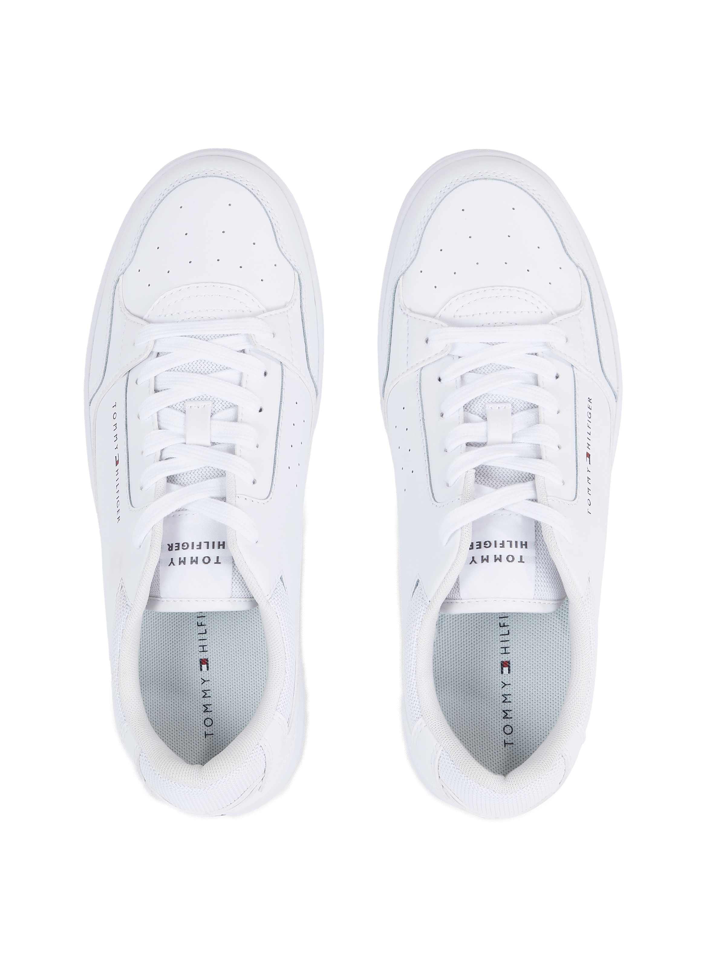 Baskets en cuir  TOMMY HILFIGER Blanc