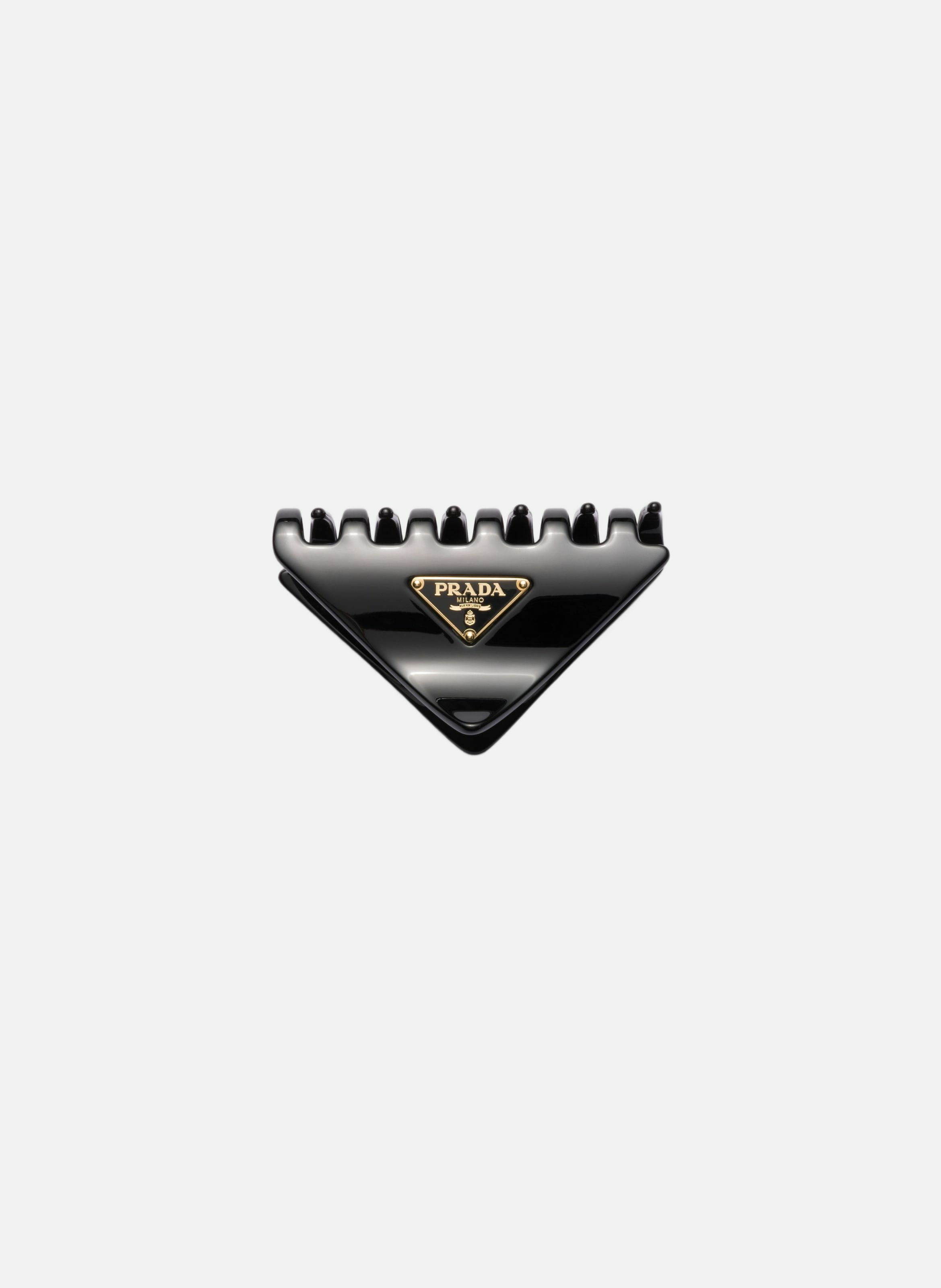 Pince en plexiglas PRADA Noir