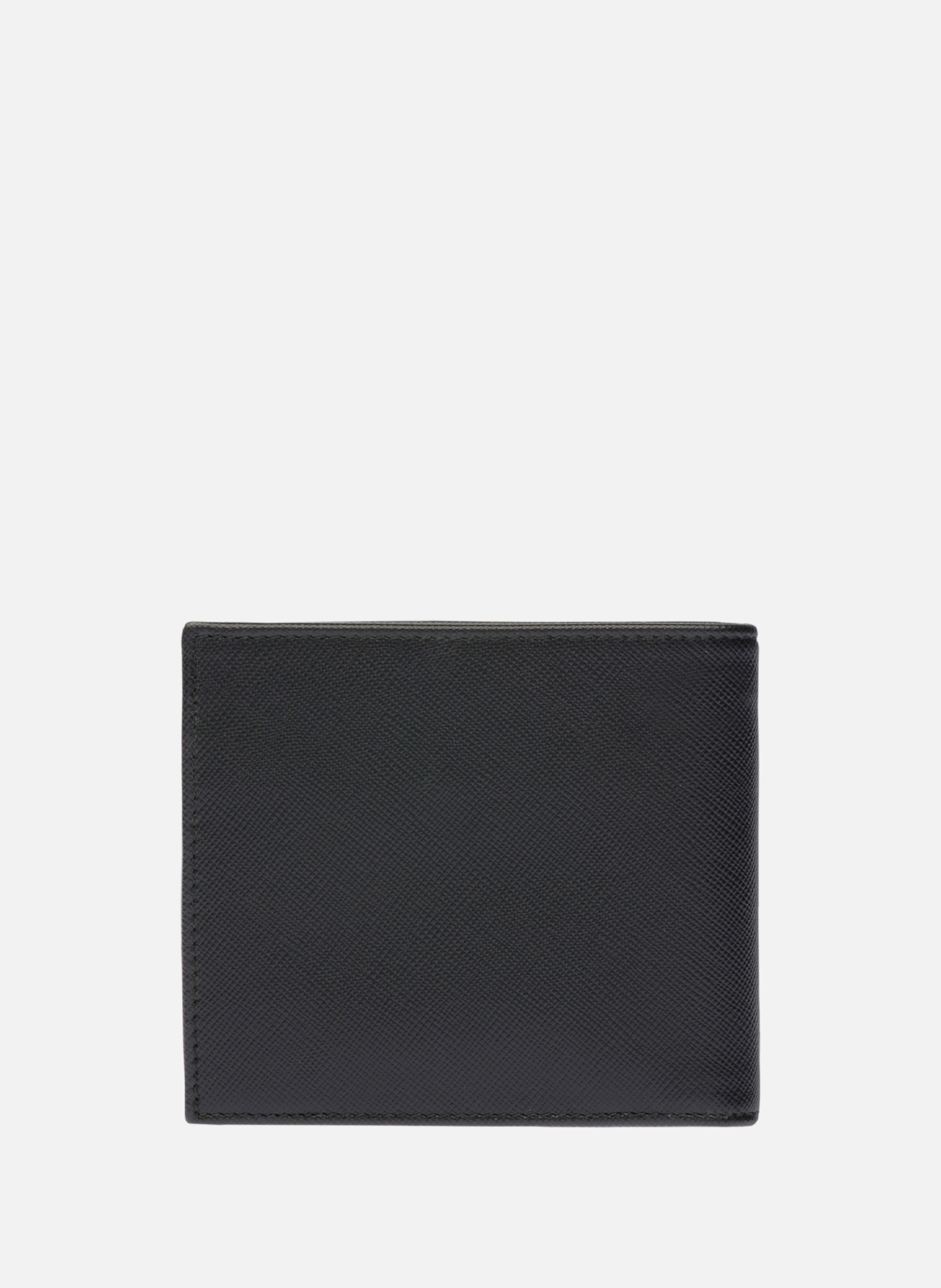 Portefeuille en cuir saffiano avec porte-monnaie PRADA Noir