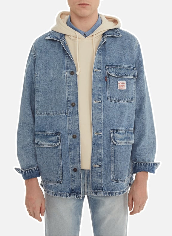 Veste jean en coton Bleu by LEVI'S LEVI'S Veste jean en coton Bleu