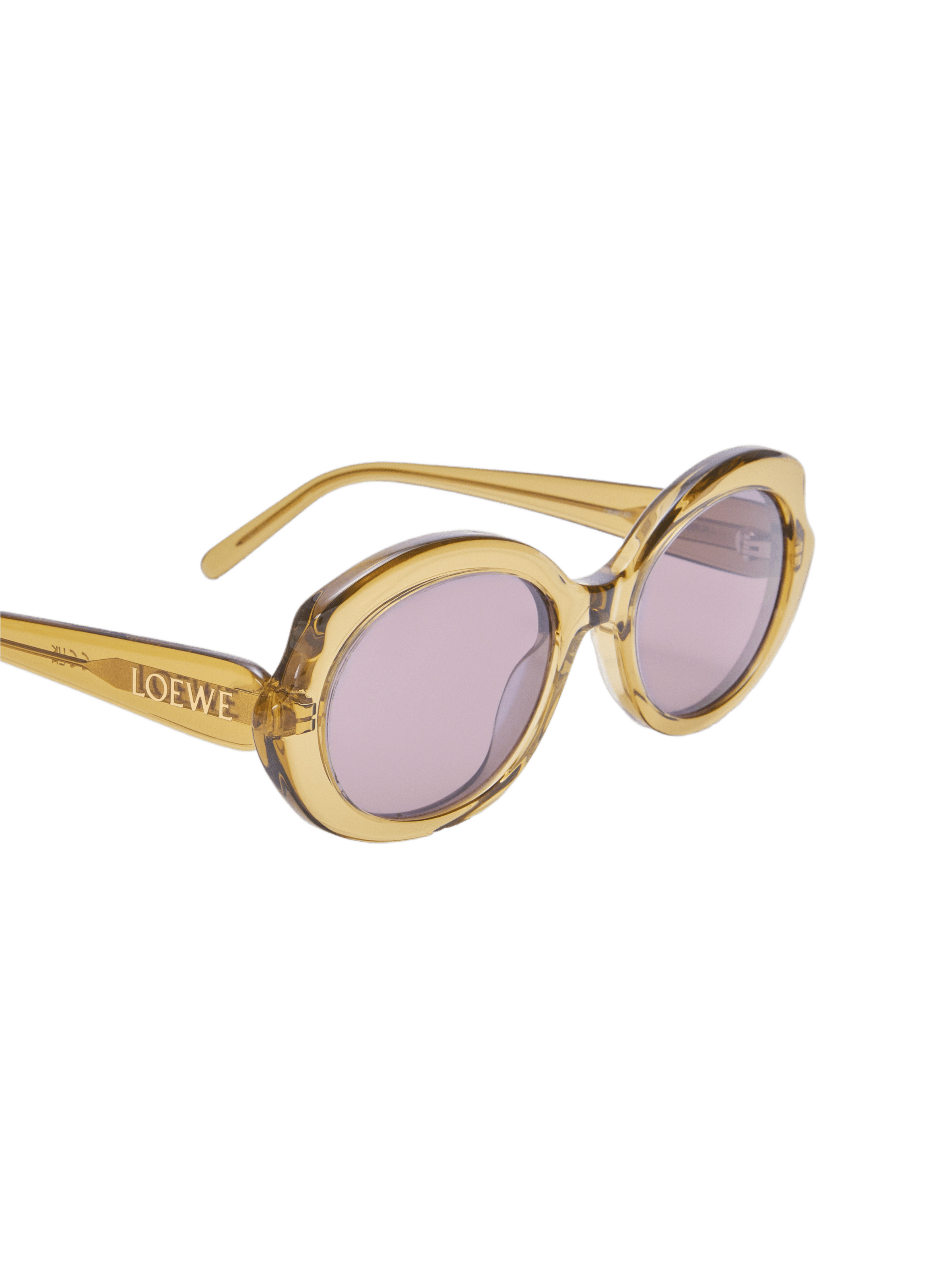 Lunettes de soleil fines Mini Oval Slim LOEWE Jaune