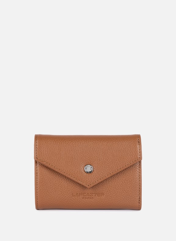 Card holder - Foulonné PM Brown by LANCASTER LANCASTER Card holder - Foulonné PM Brown