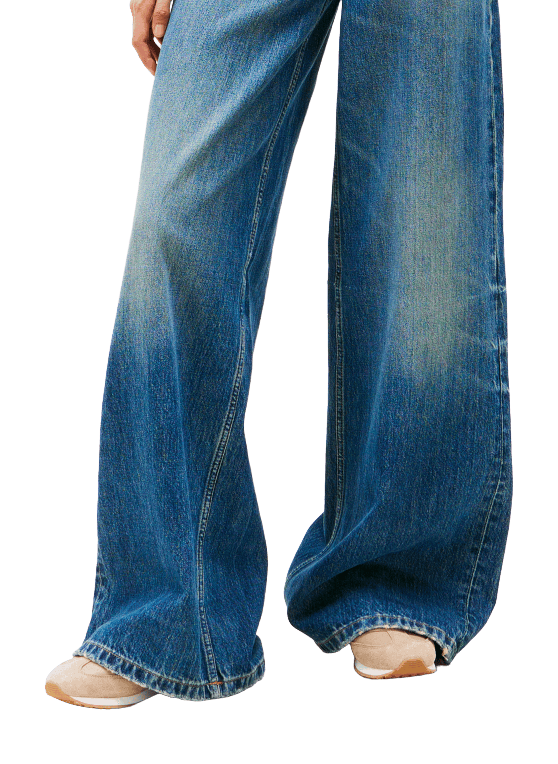 Baskets en cuir à logo TOMMY HILFIGER Beige