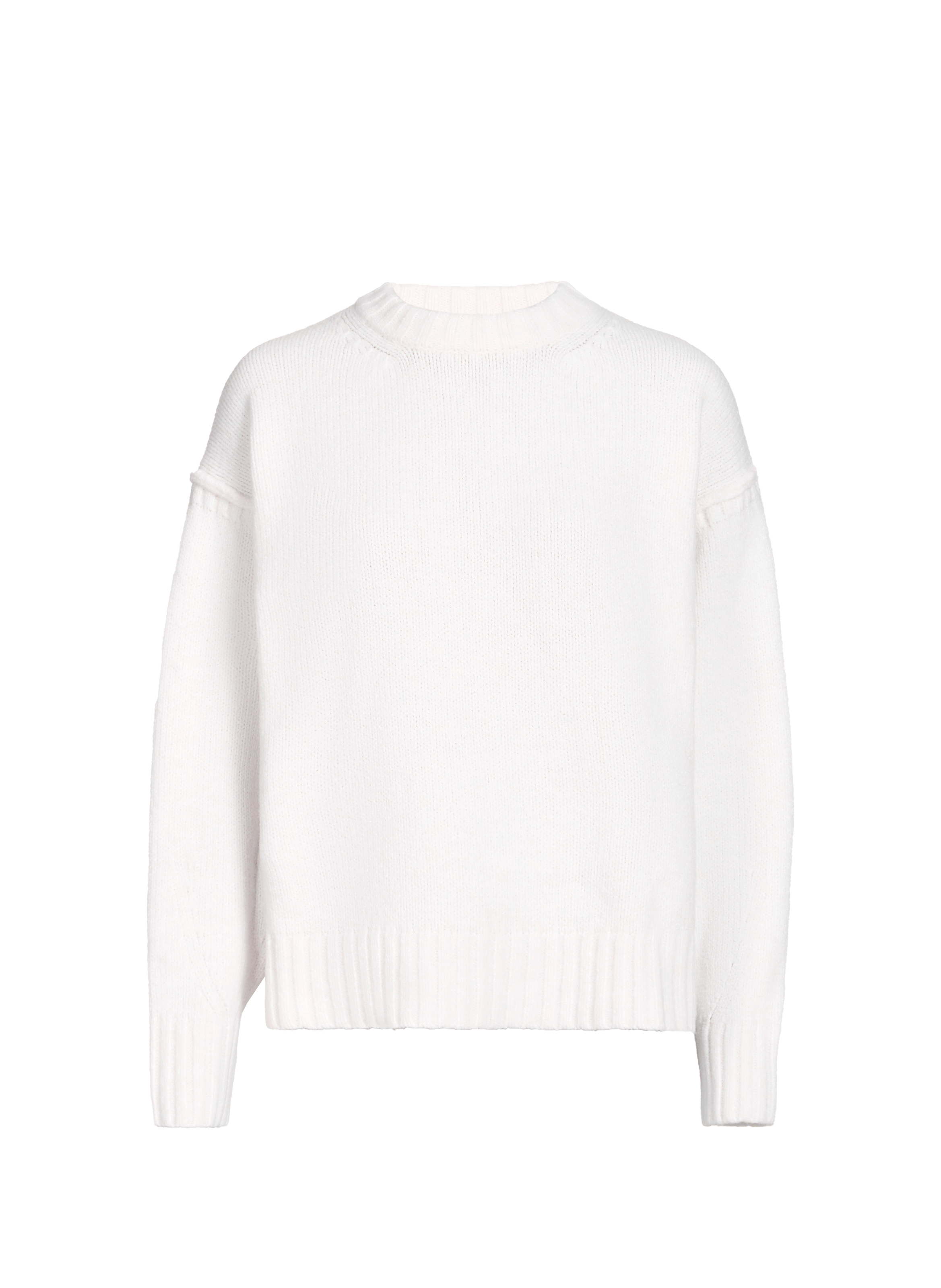 Oversized solid color sweater TOPSHOP White