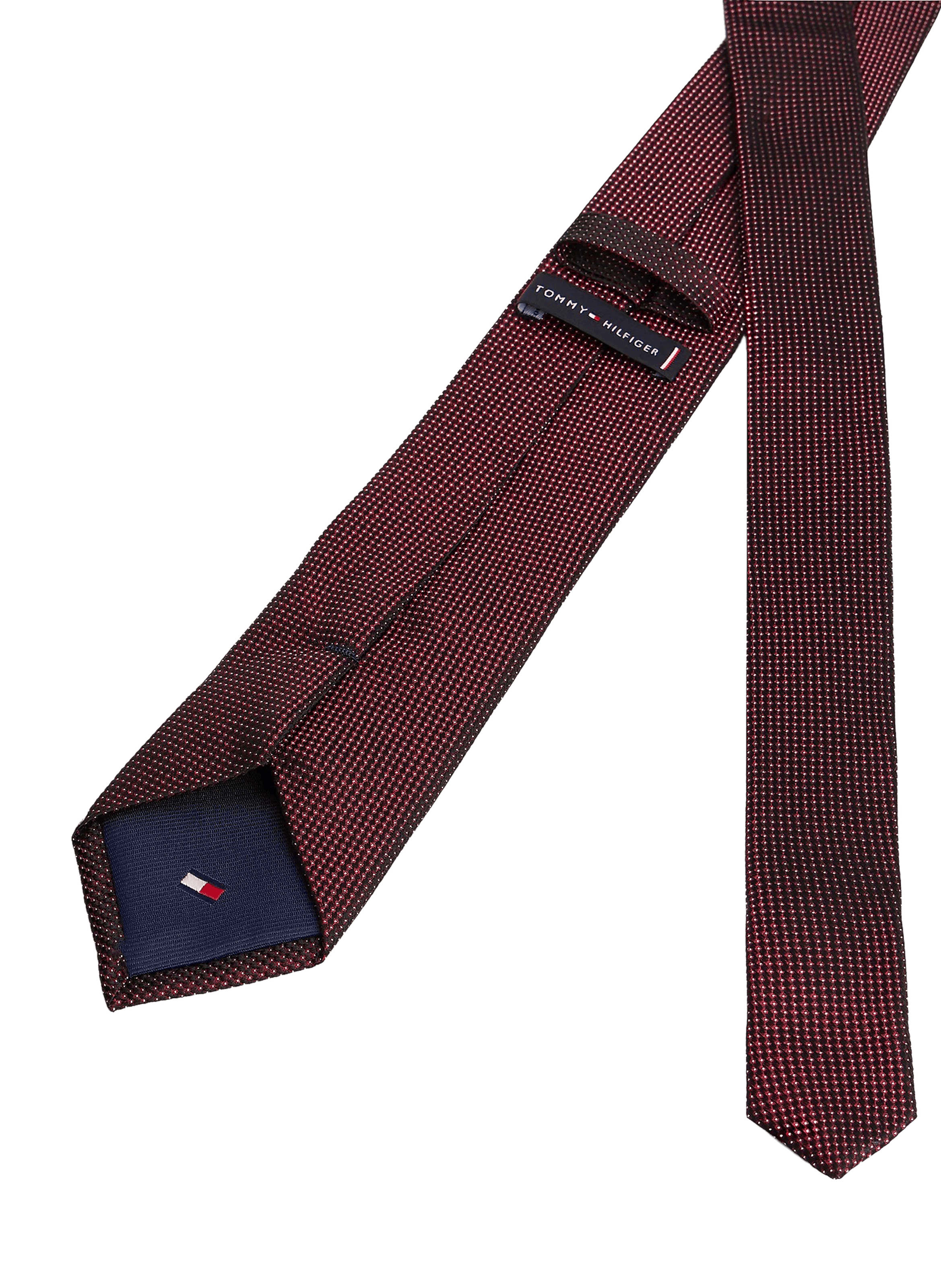 Patterned silk tie  TOMMY HILFIGER Red
