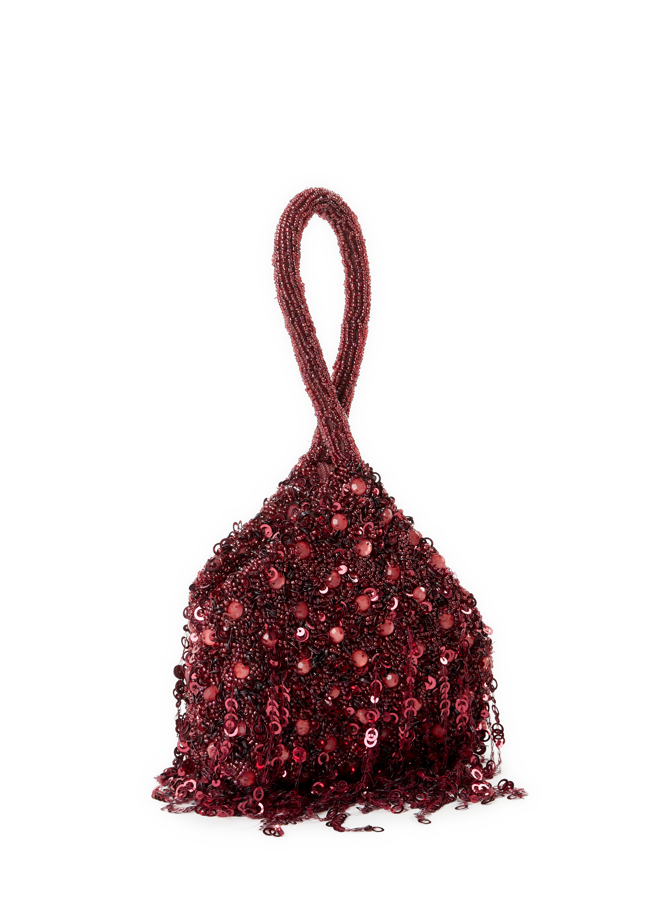 Sequin handbag TOPSHOP Red