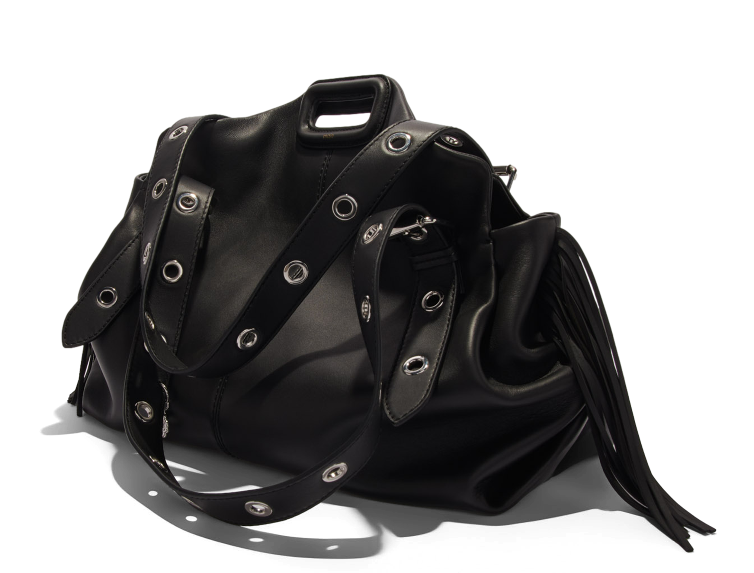 Grand sac shopping en cuir miss m xl MAJE Noir