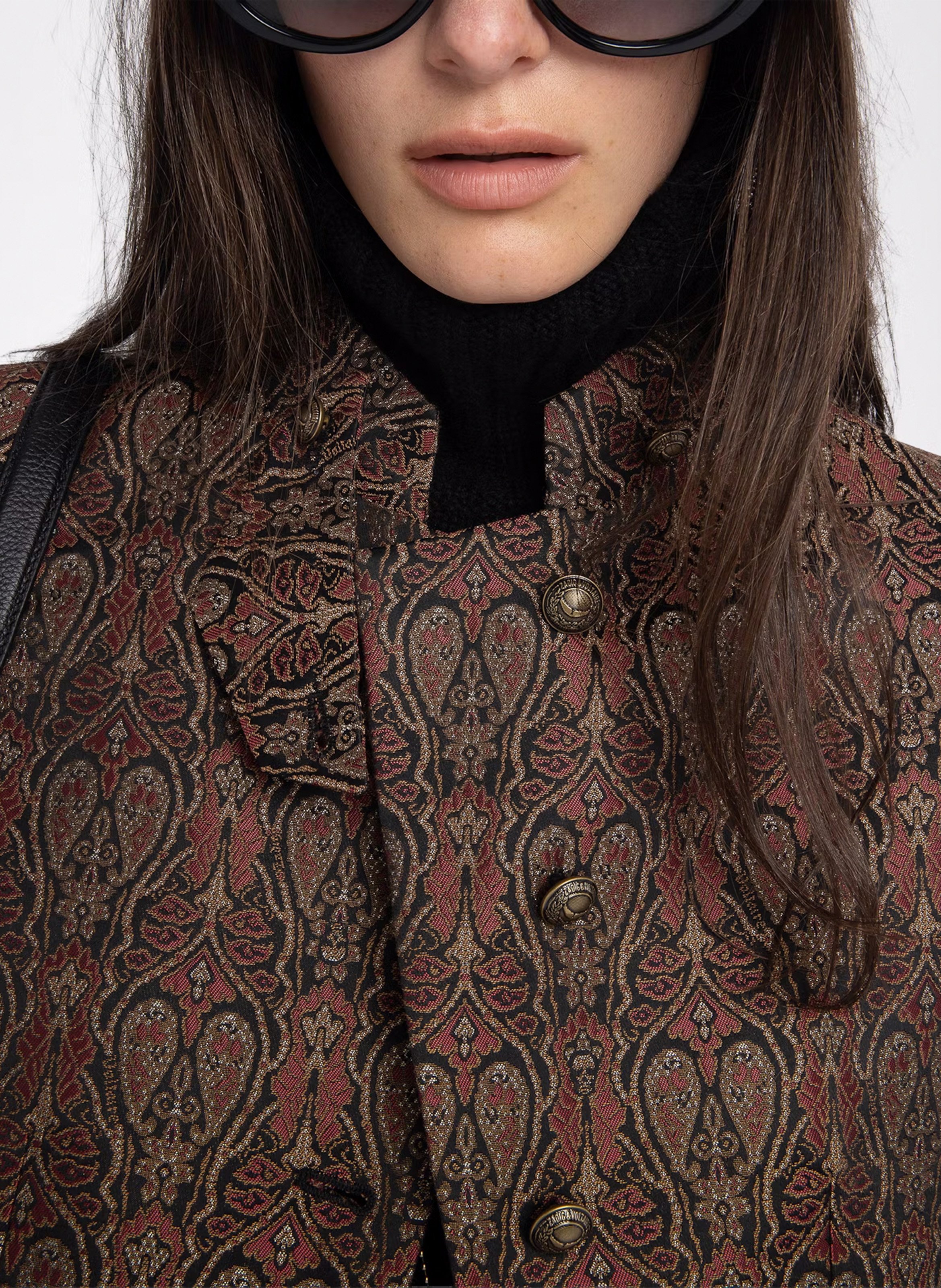 Veste de tailleur imprimée verysa ZADIG&VOLTAIRE Noir