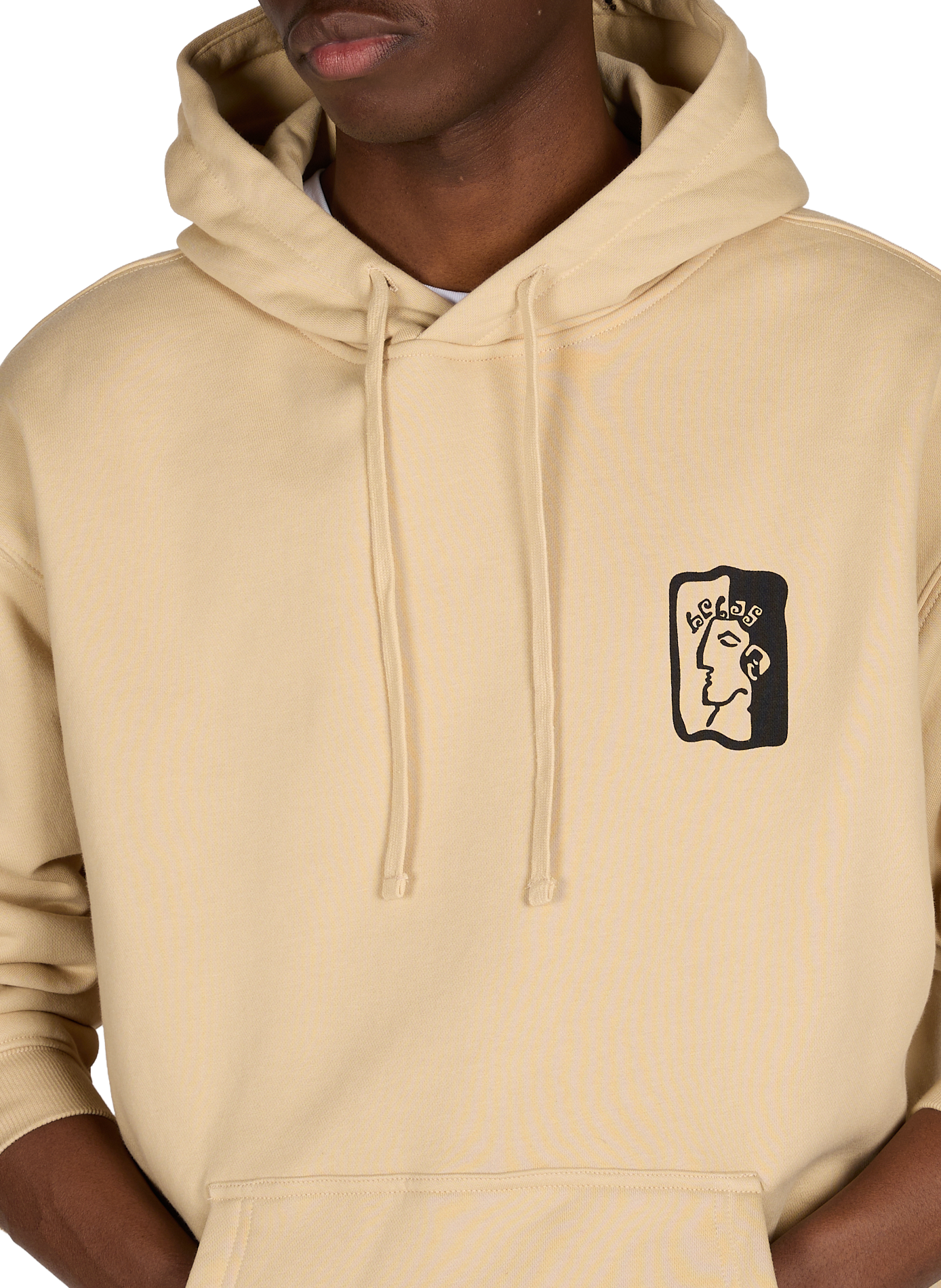 Hoodie imprimé Dieu Grec HELAS CAPS Beige