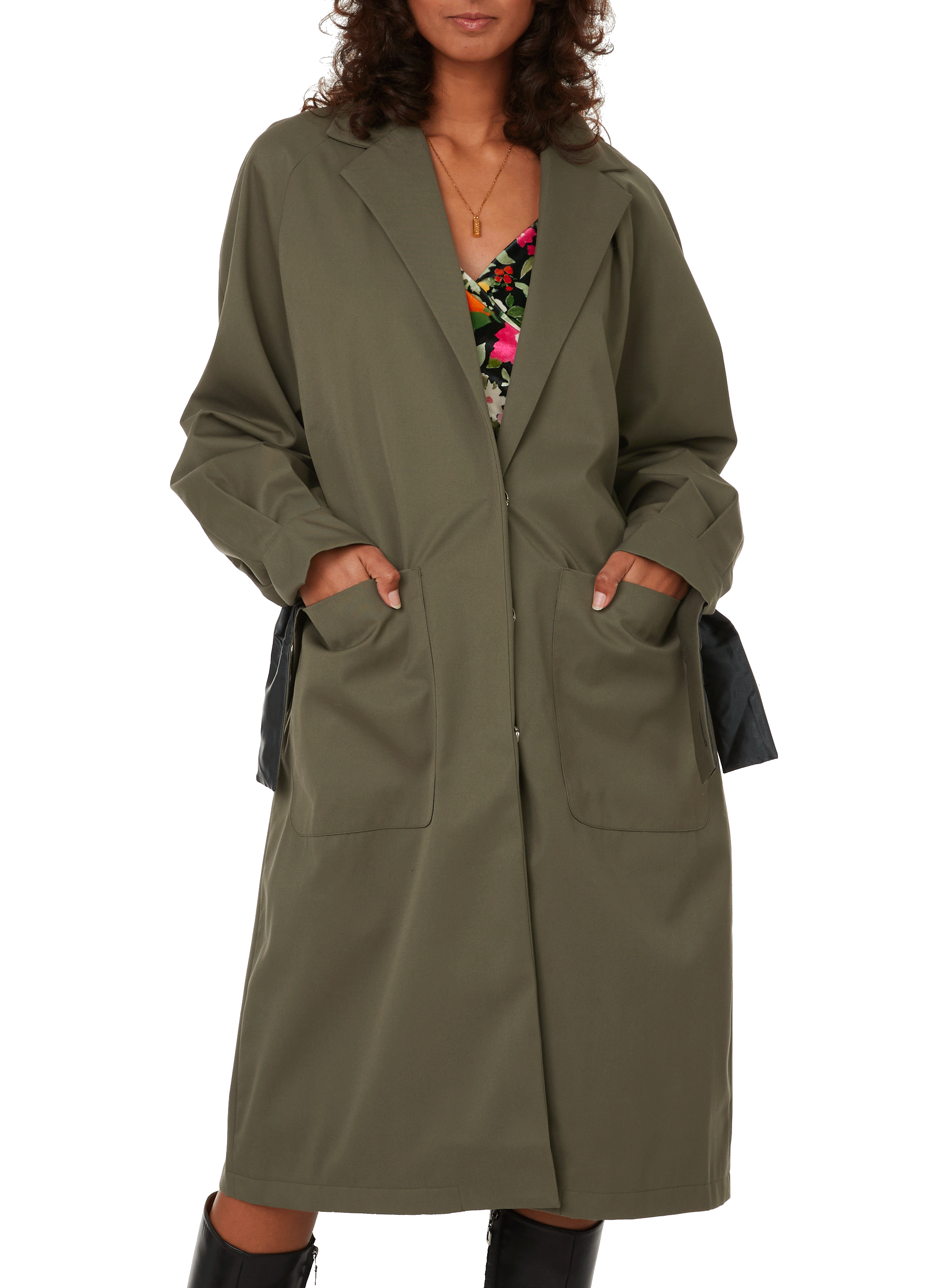 Cotton-blend trench coat FÊTE IMPÉRIALE Green