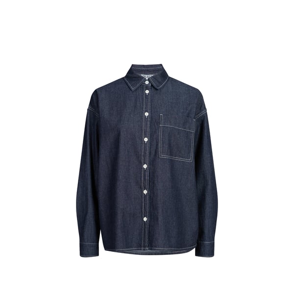 Chemise en jean avec surpiqûres Chemise en jean avec surpiqûres