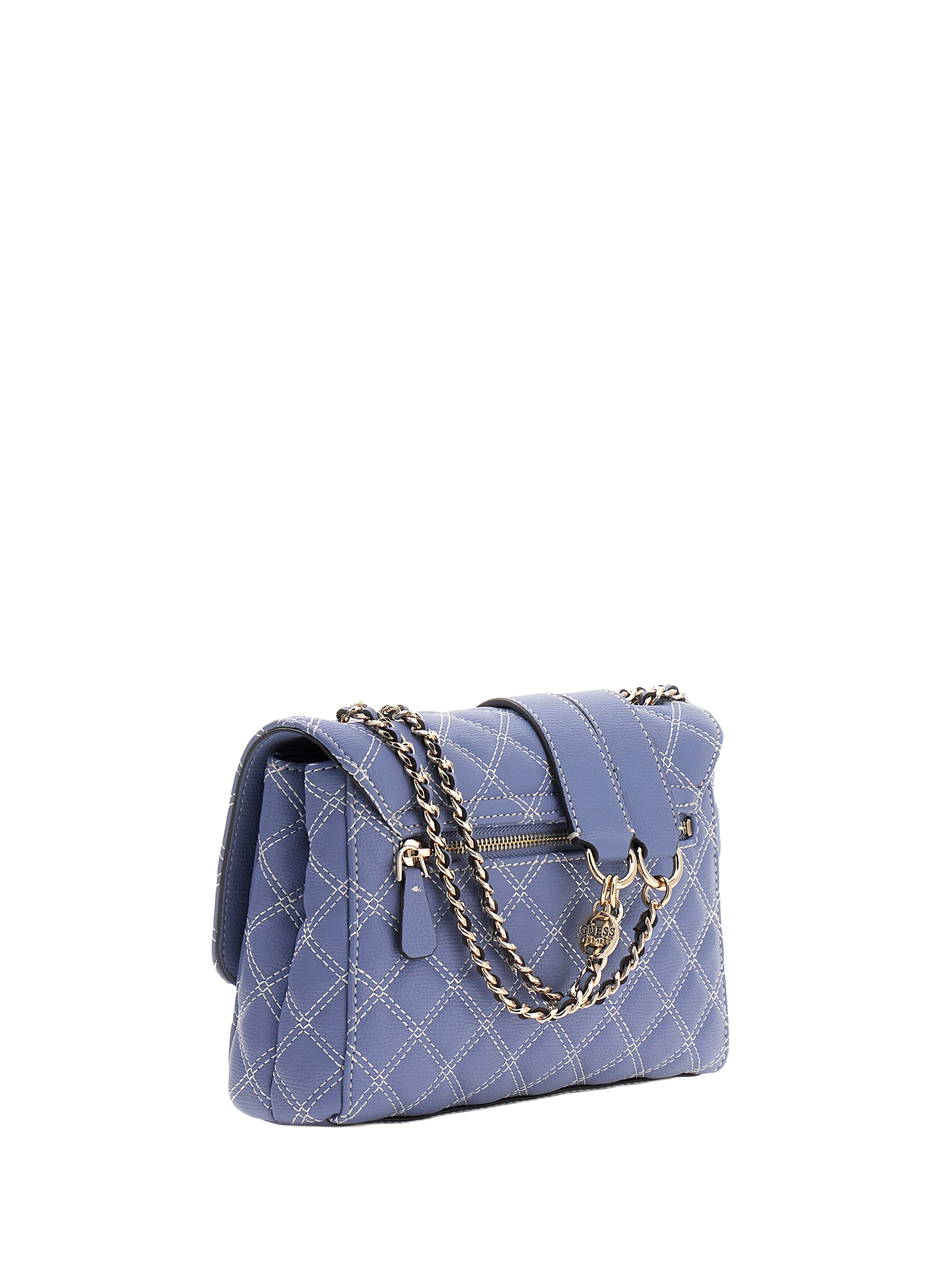 Quilted Giully Shoulder Bag GUESS Blue