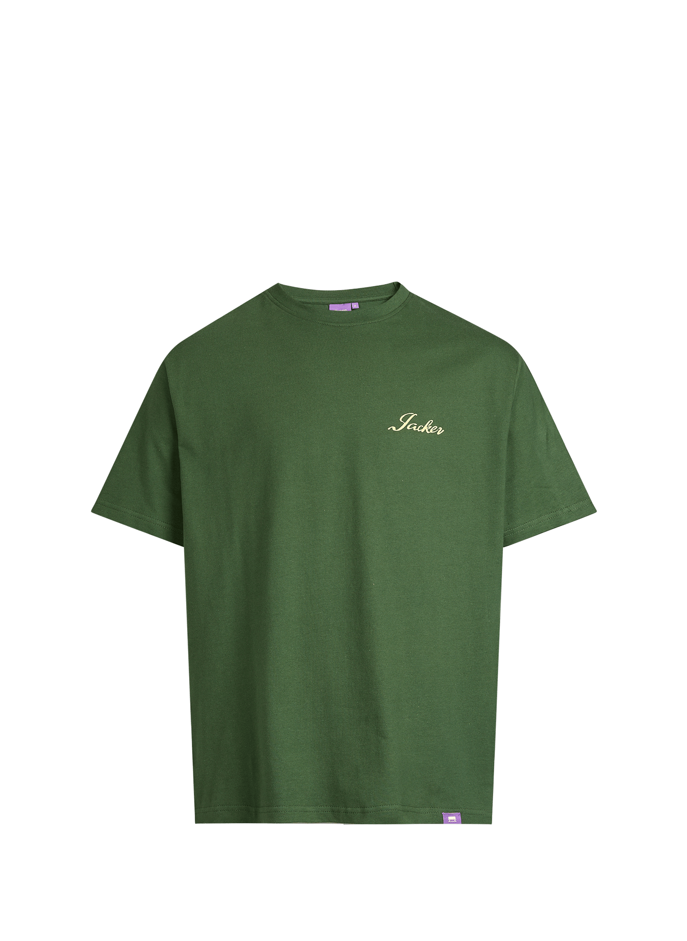 Printed cotton T-shirt JACKER. Green