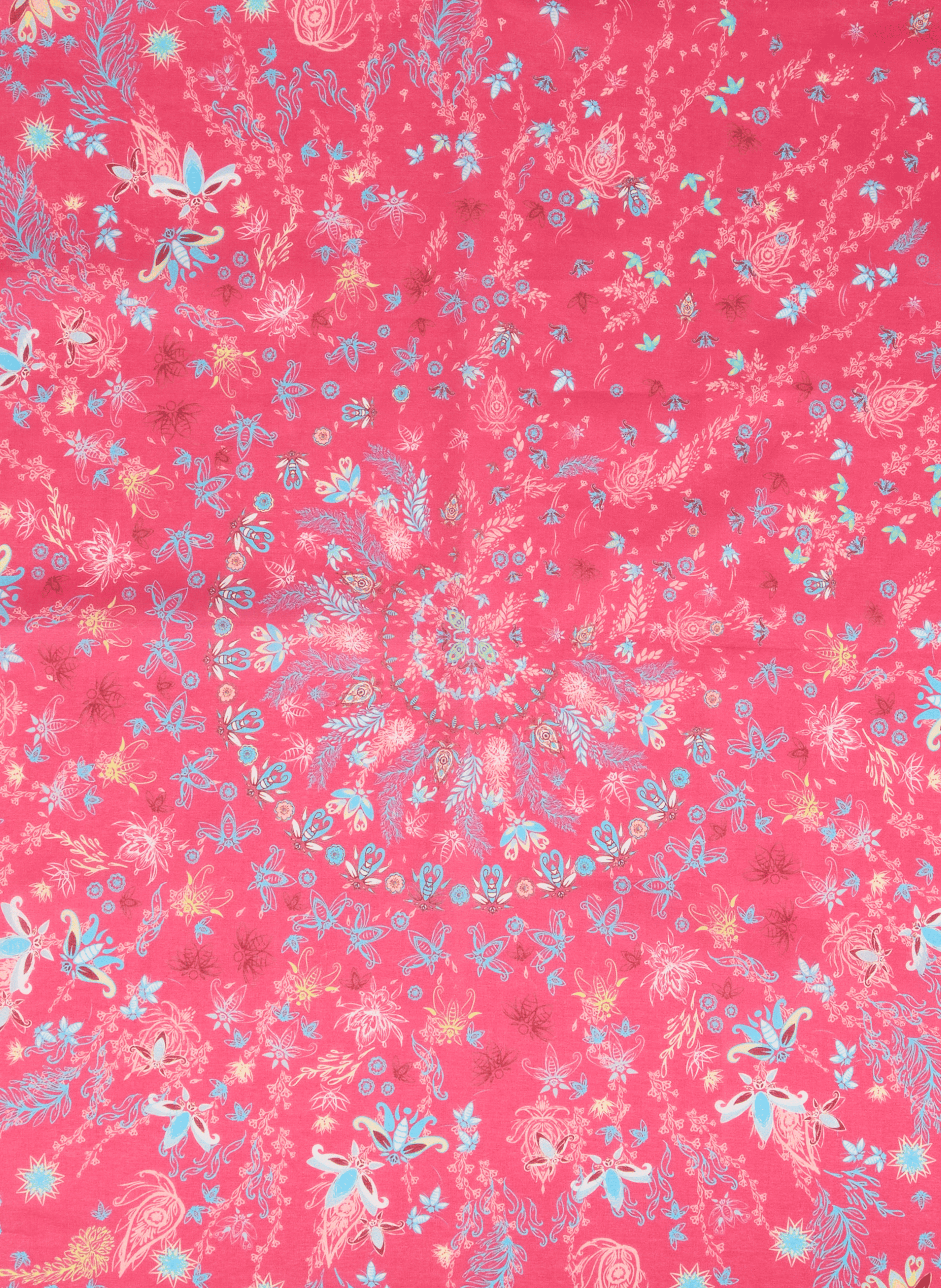 Foulard carré Oria en coton PETRUSSE Rose