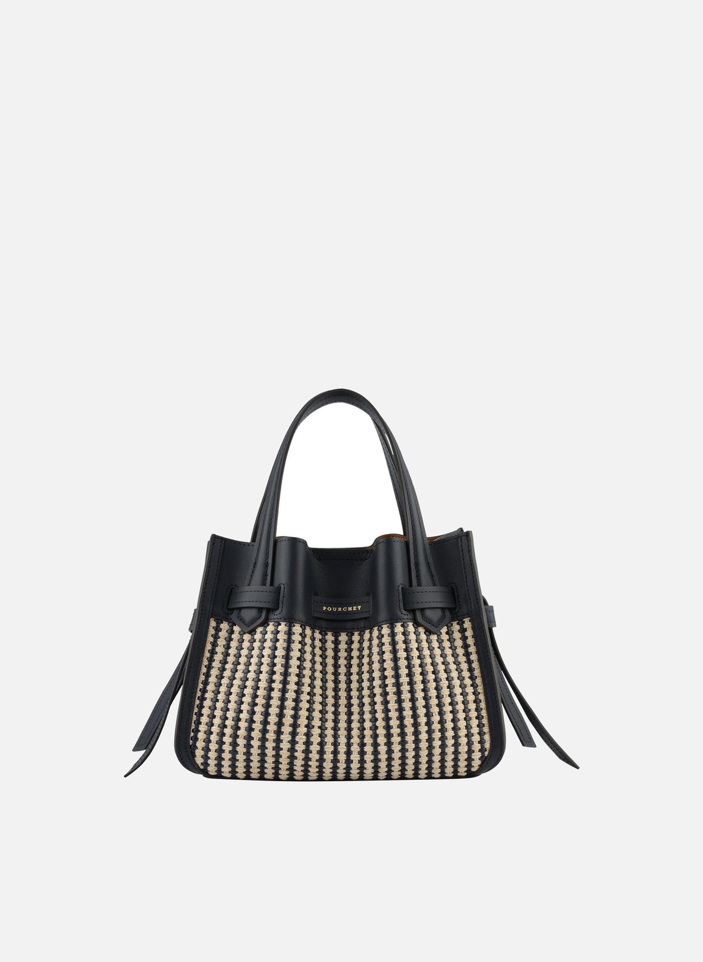 Blossom tressé | sac à main POURCHET Bleu