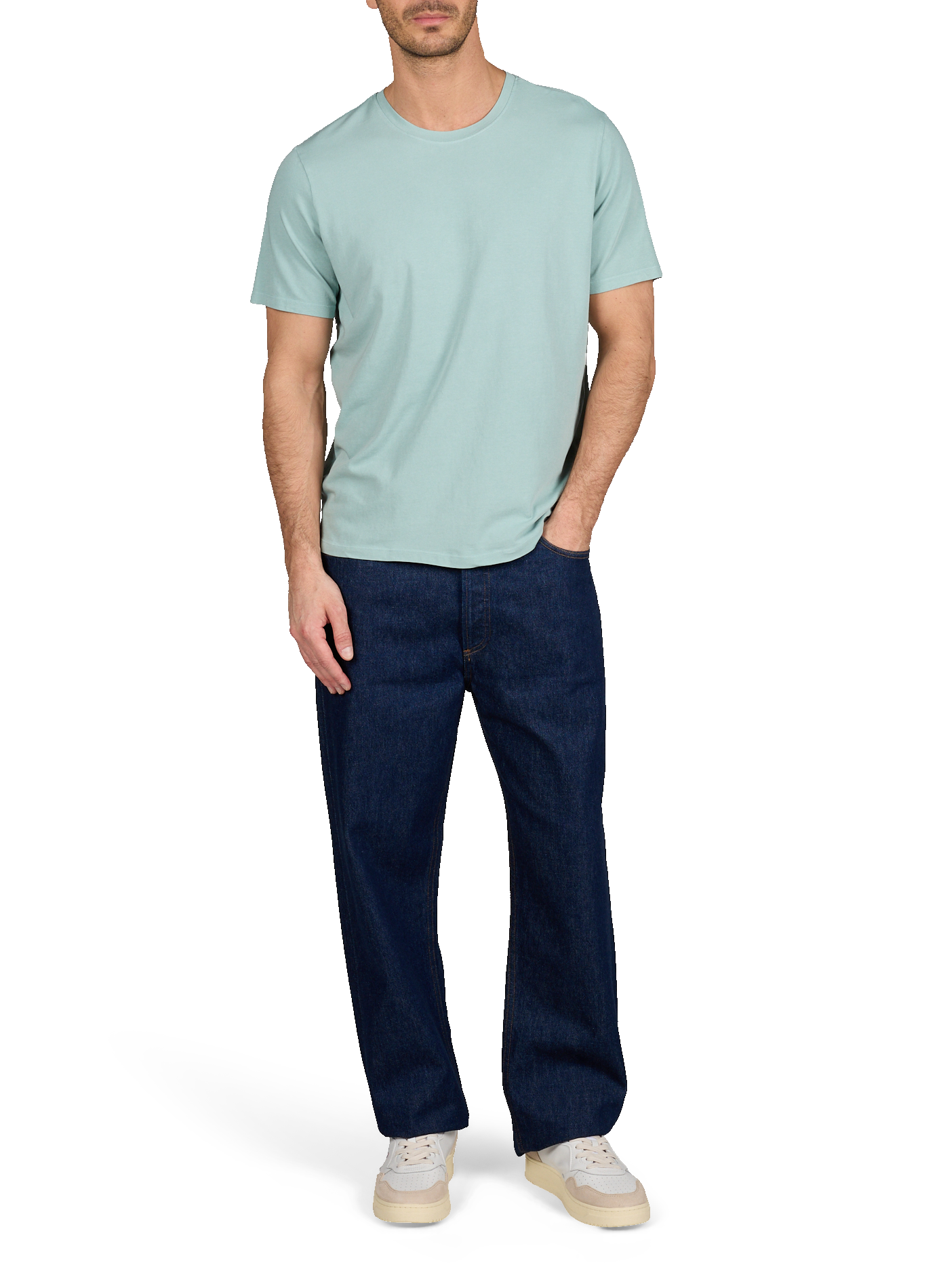 Five-pocket cotton blend jeans AGOLDE Blue