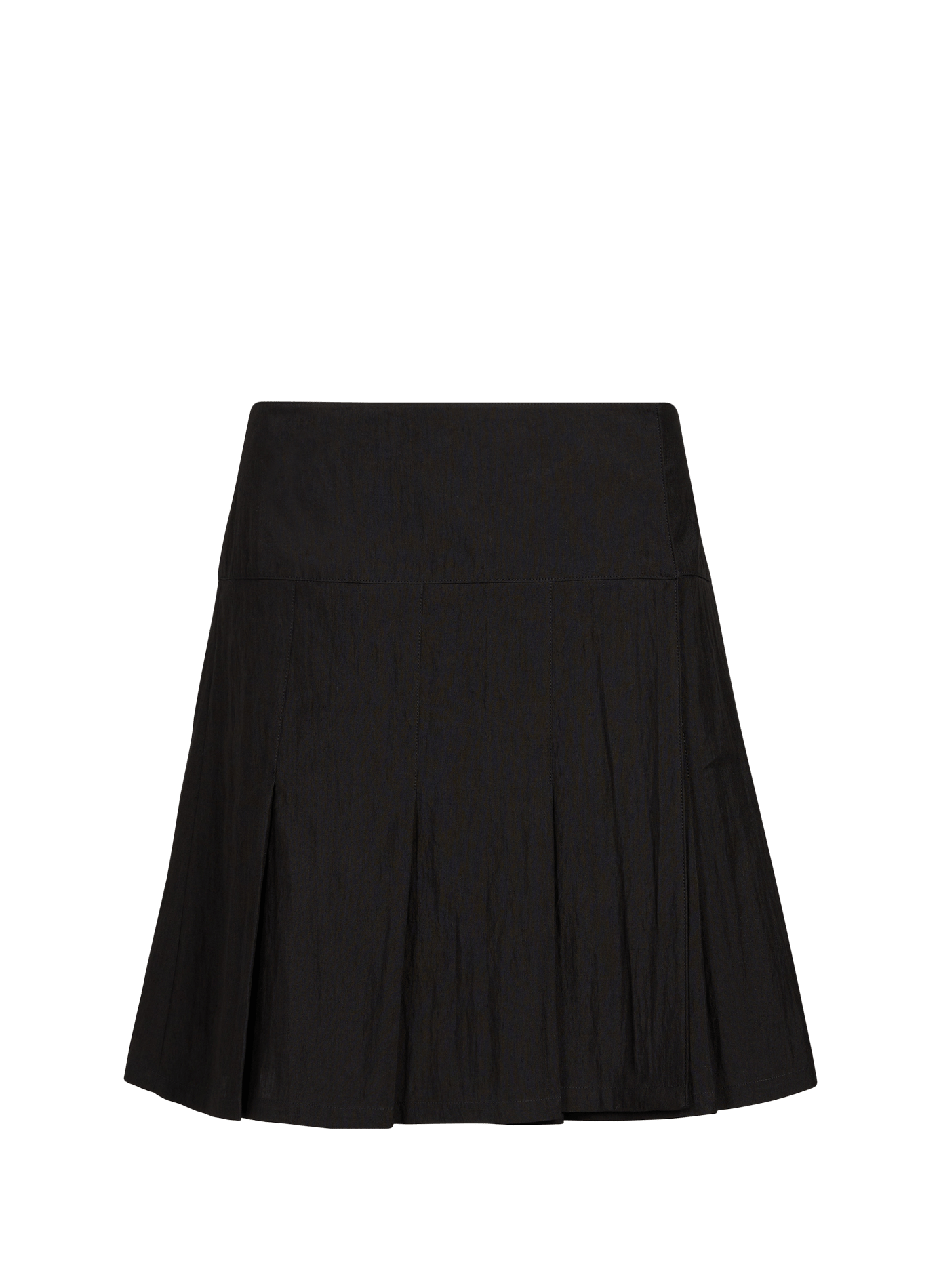 Short skirt with wide linen pleat OUR LEGACY Black
