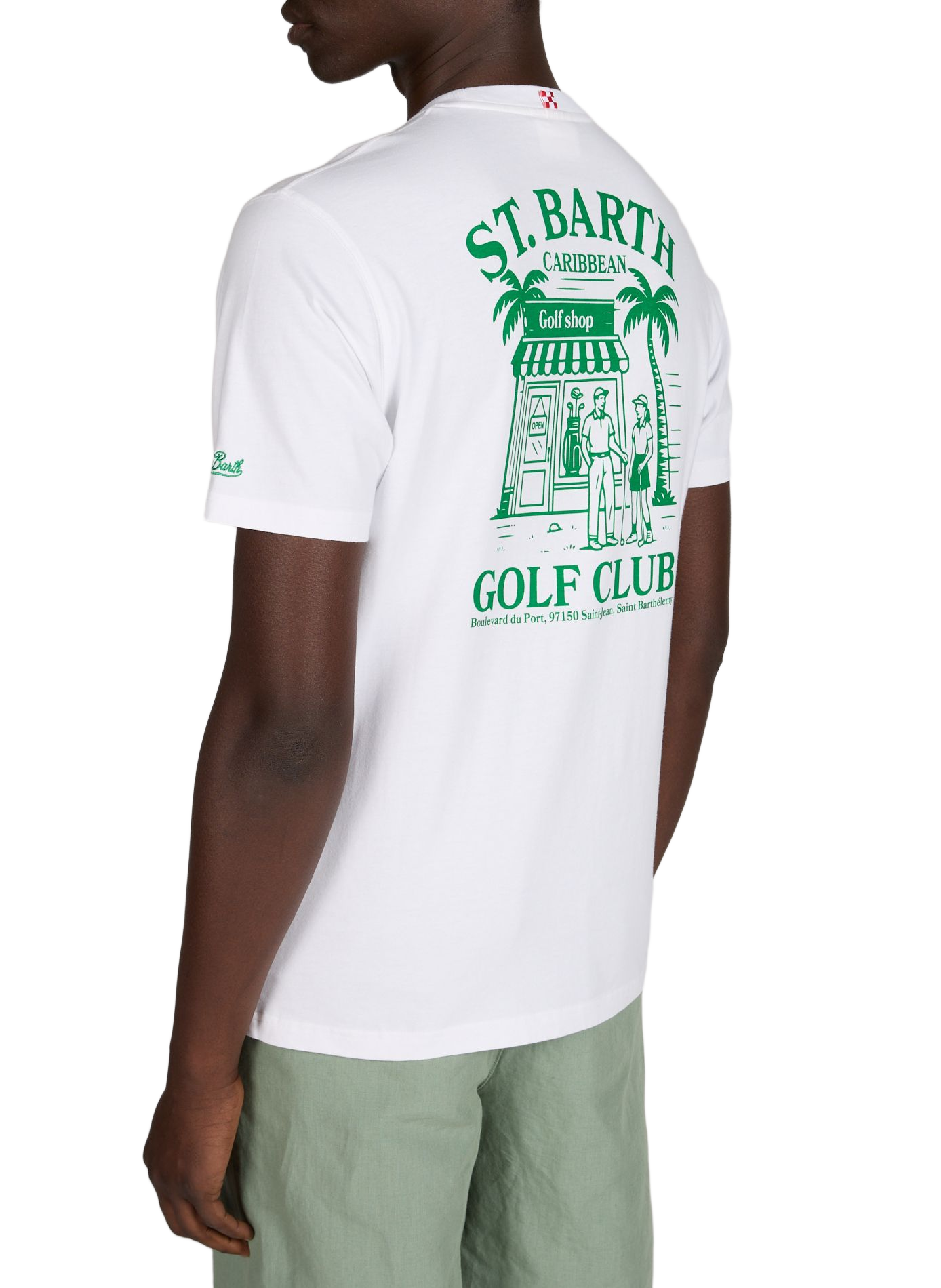 Straight cotton t-shirt MC2 SAINT BARTH White