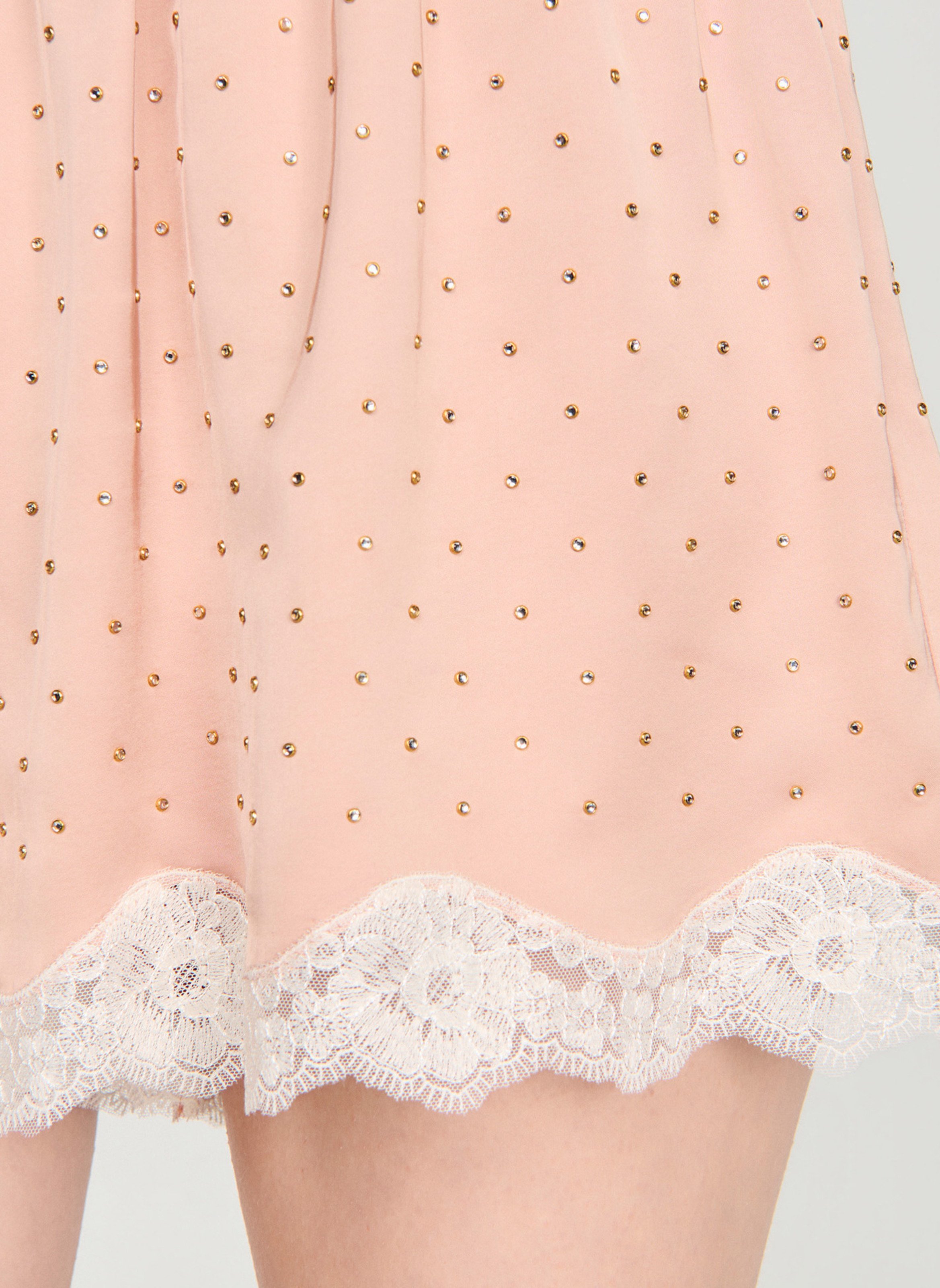Short à strass SANDRO Beige