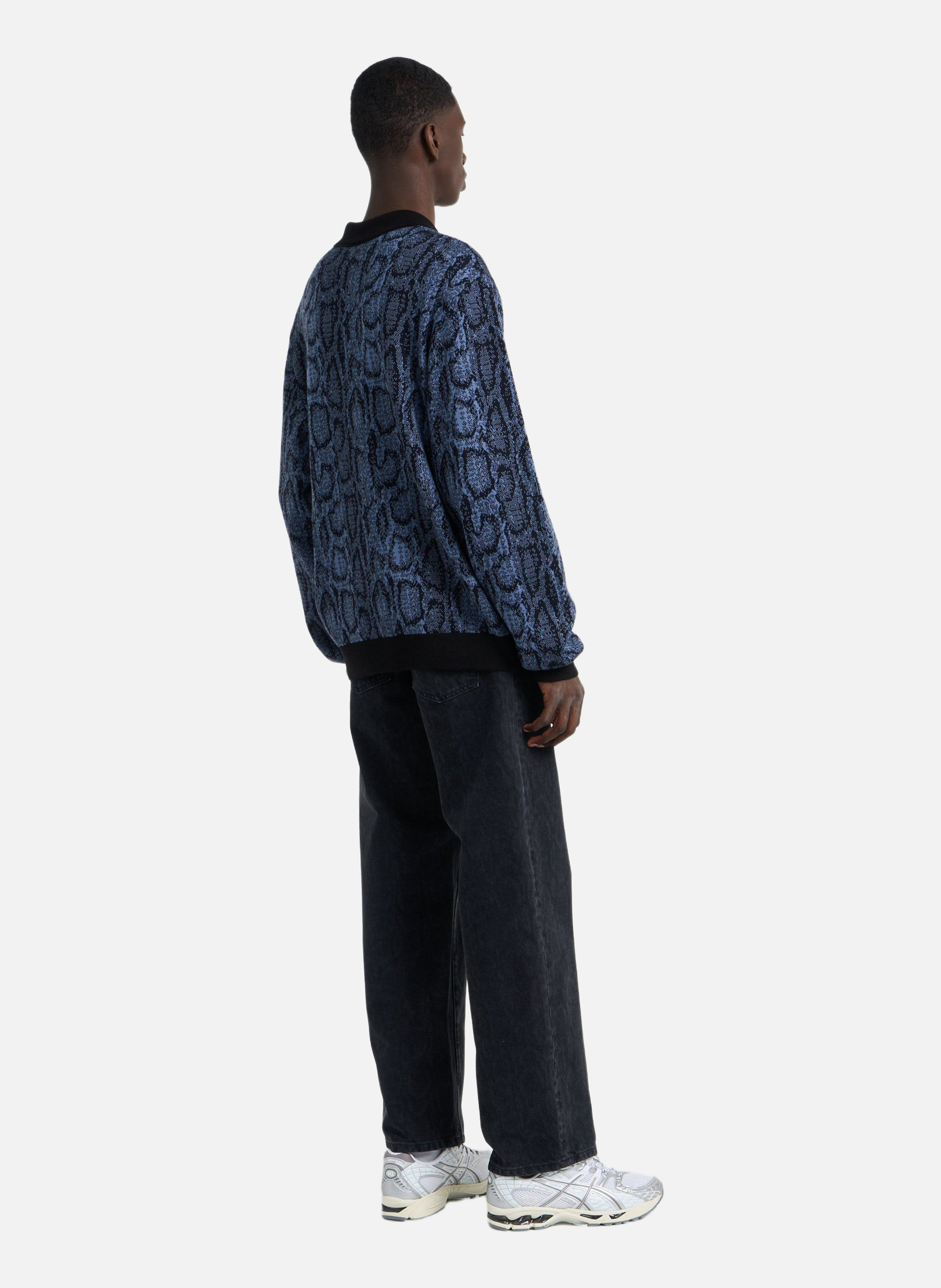 Polo l/s snake polo CARHARTT WIP Bleu
