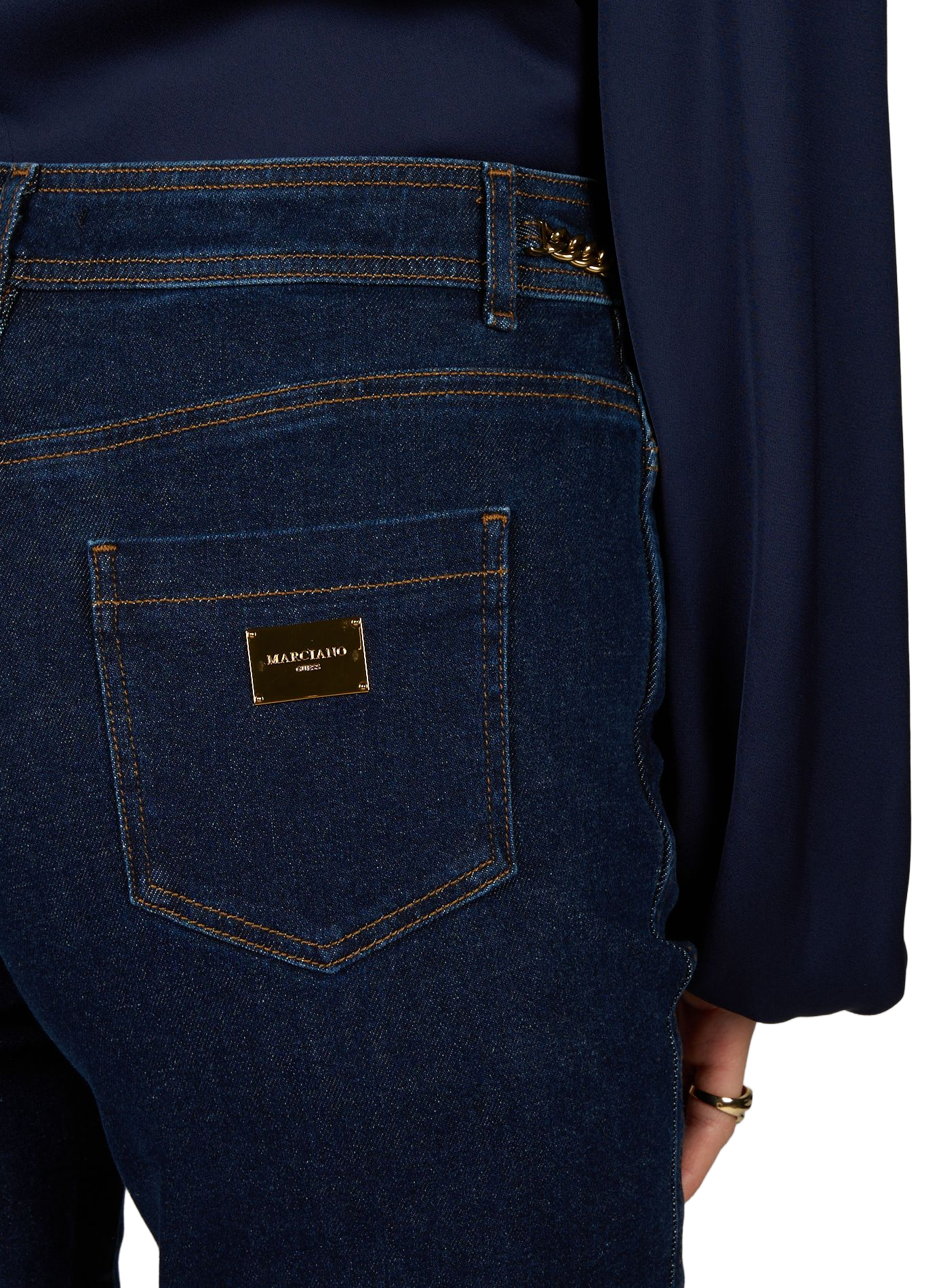 Alyssa cotton jeans GUESS Blue