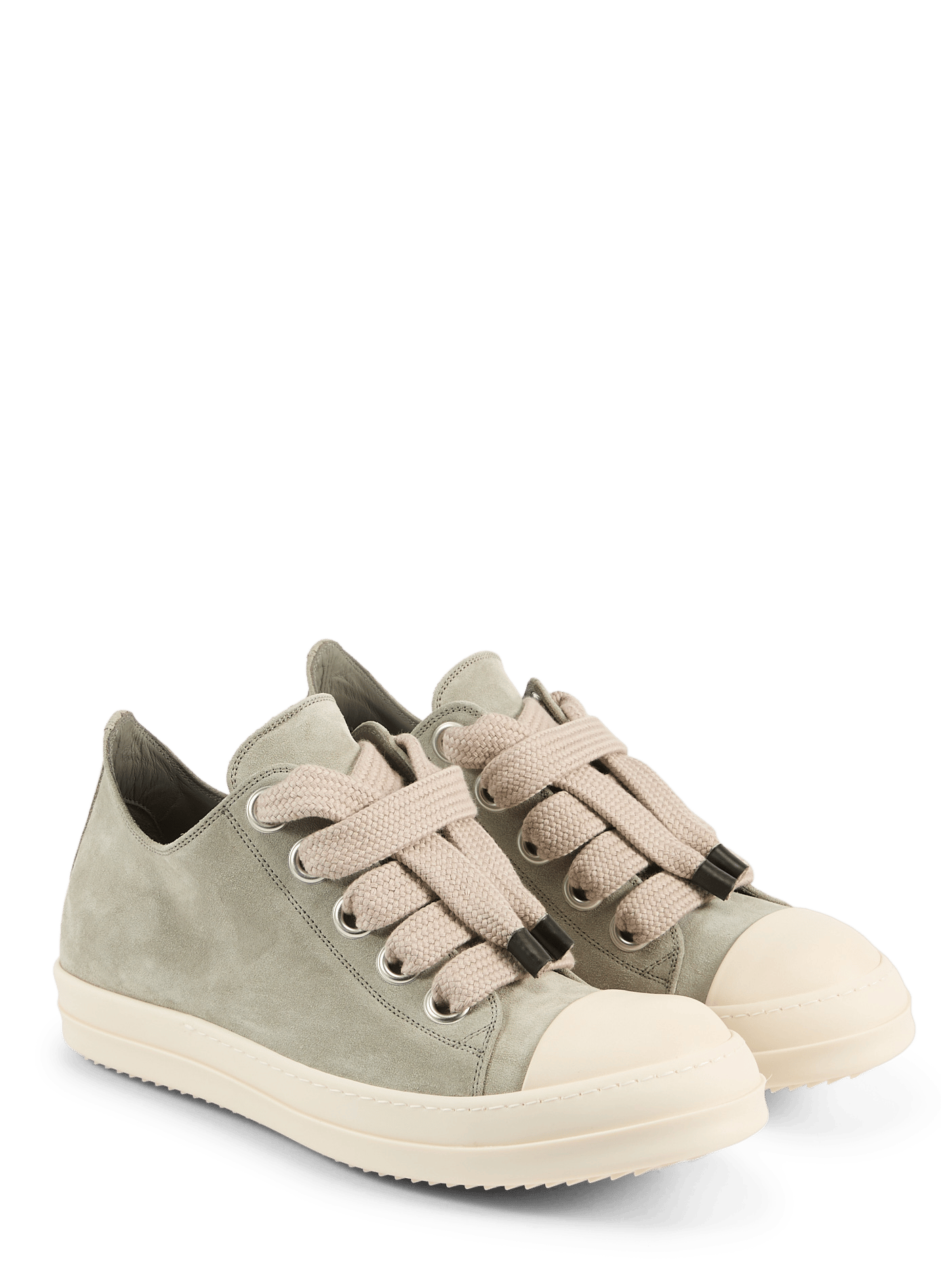 Leather sneakers RICK OWENS Grey