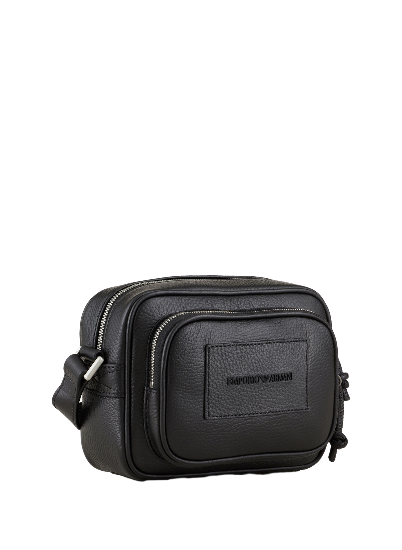 Multi-pocket leather bag EMPORIO ARMANI Black