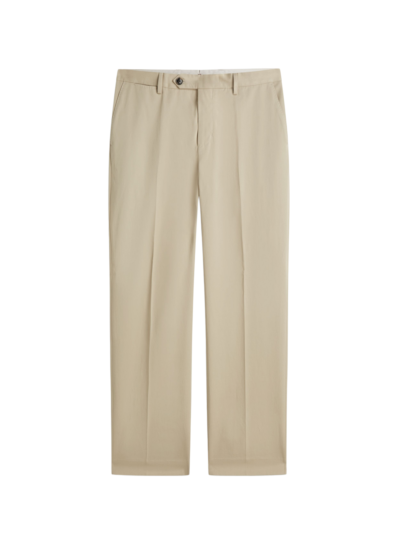 Pantalón de traje de algodón TOMMY HILFIGER Beige