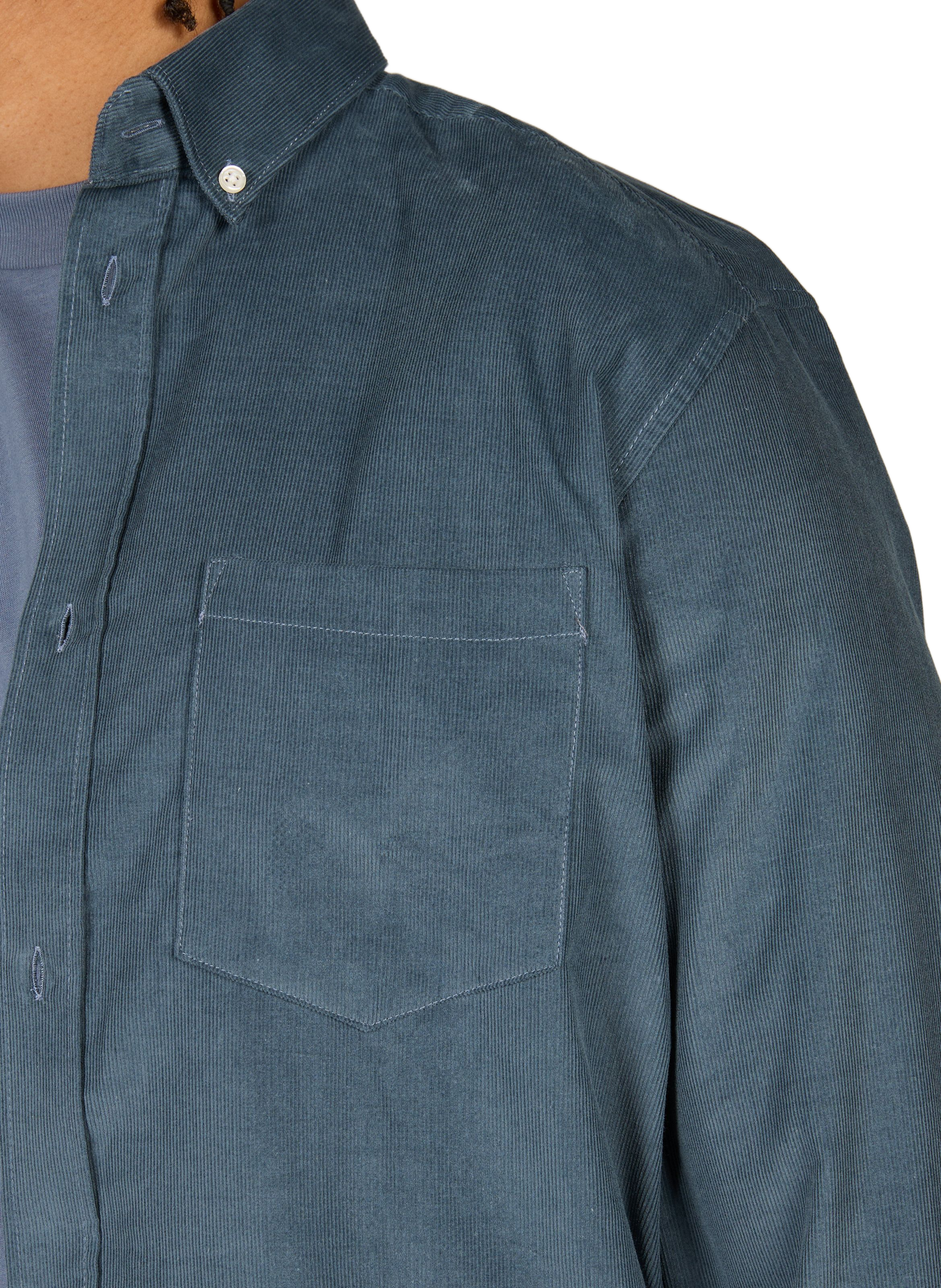 Baumwollhemd AU PRINTEMPS PARIS Blau