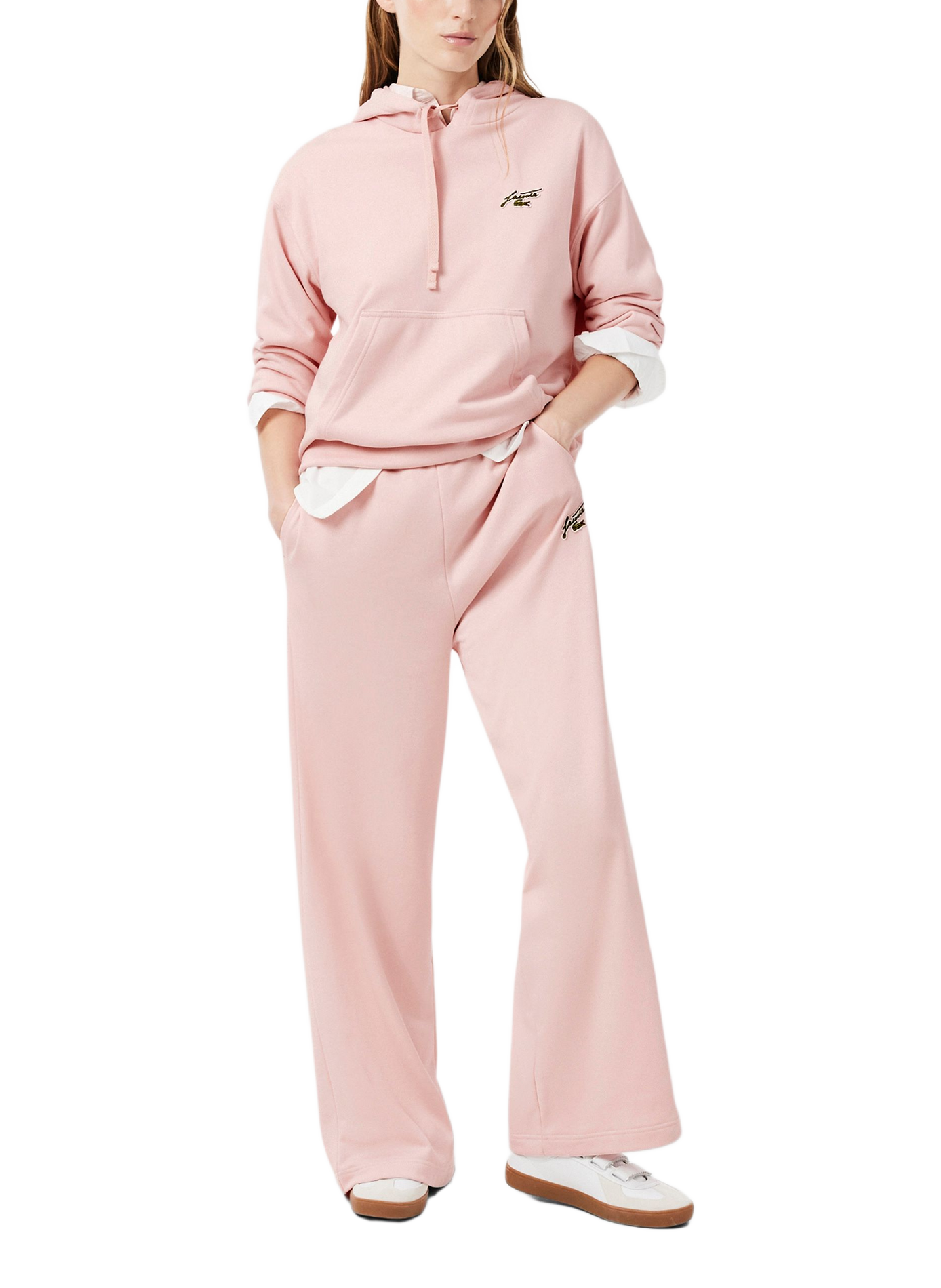 Wijde joggingbroek met brede pasvorm LACOSTE Roze