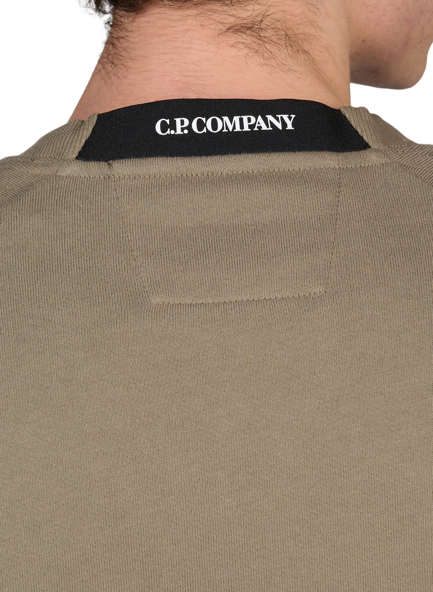 Gerader Baumwoll-Sweater CP COMPANY Grau