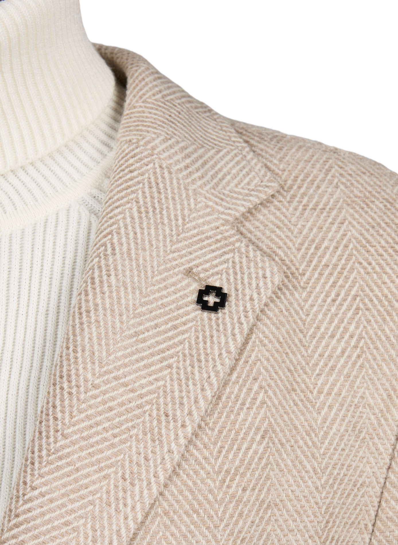 Gerader Blazer aus Wollmischung STRELLSON Beige