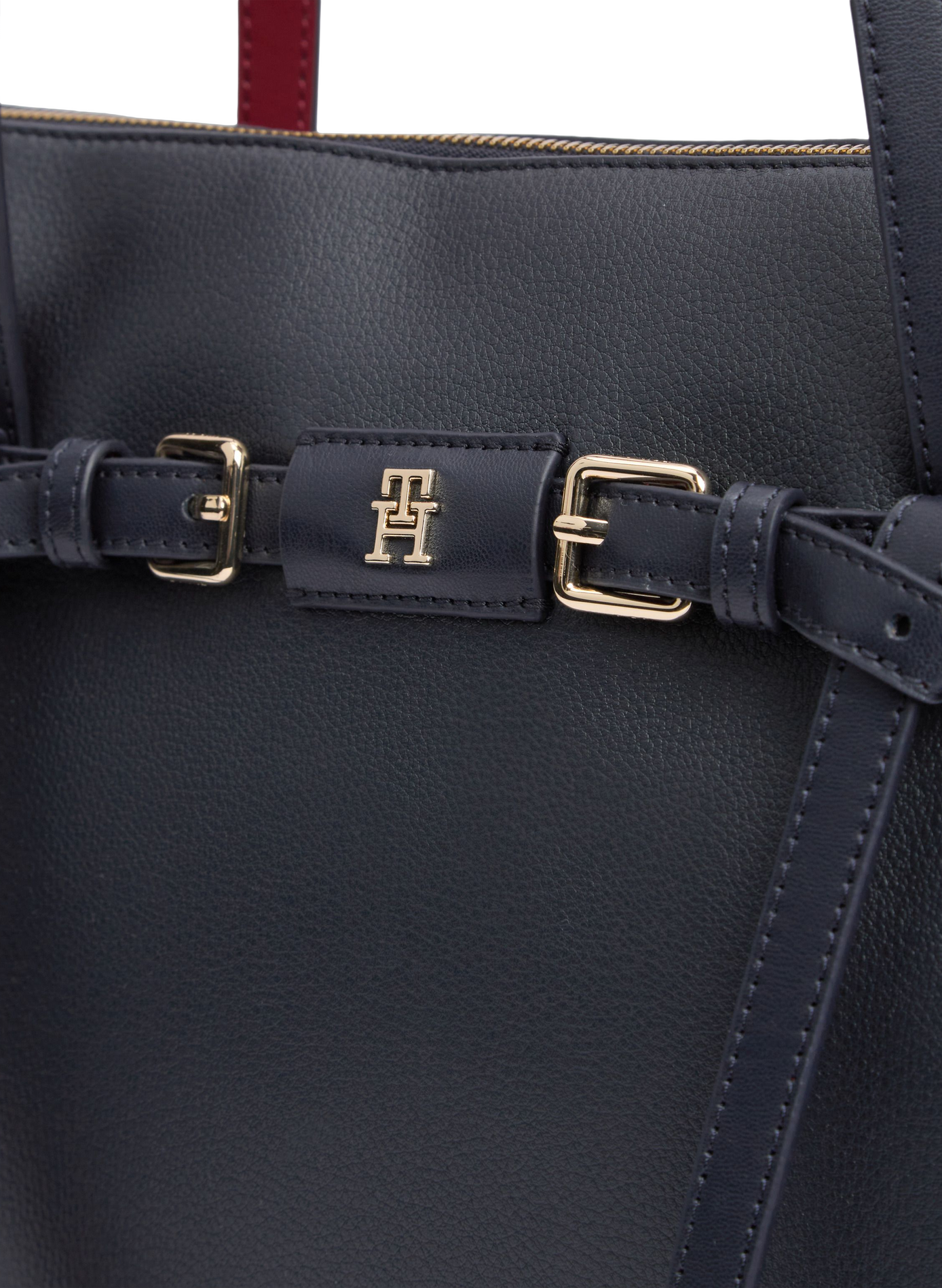 Plain zip-up shoulder bag TOMMY HILFIGER Blue