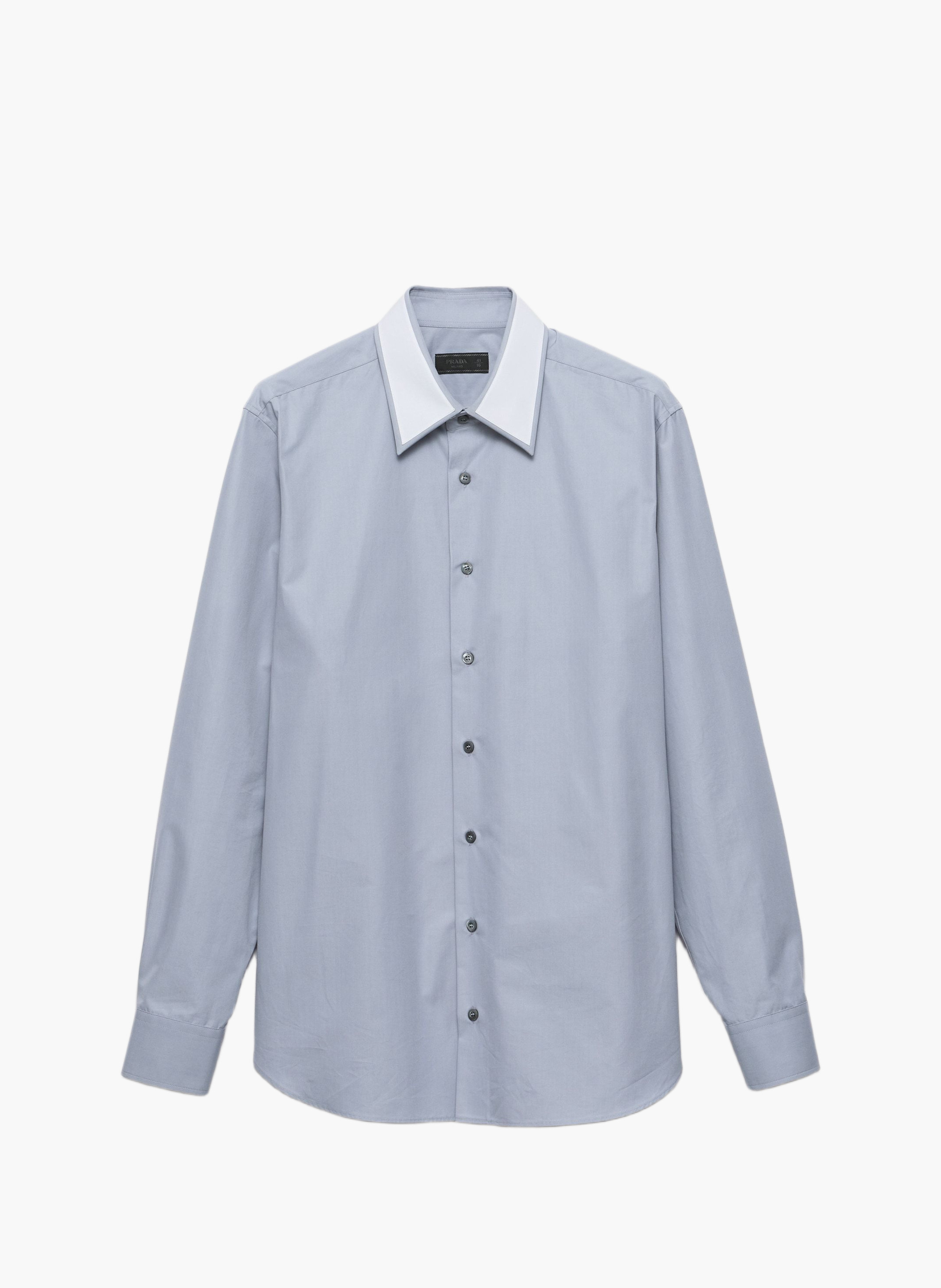 Chemise en coton PRADA Gris