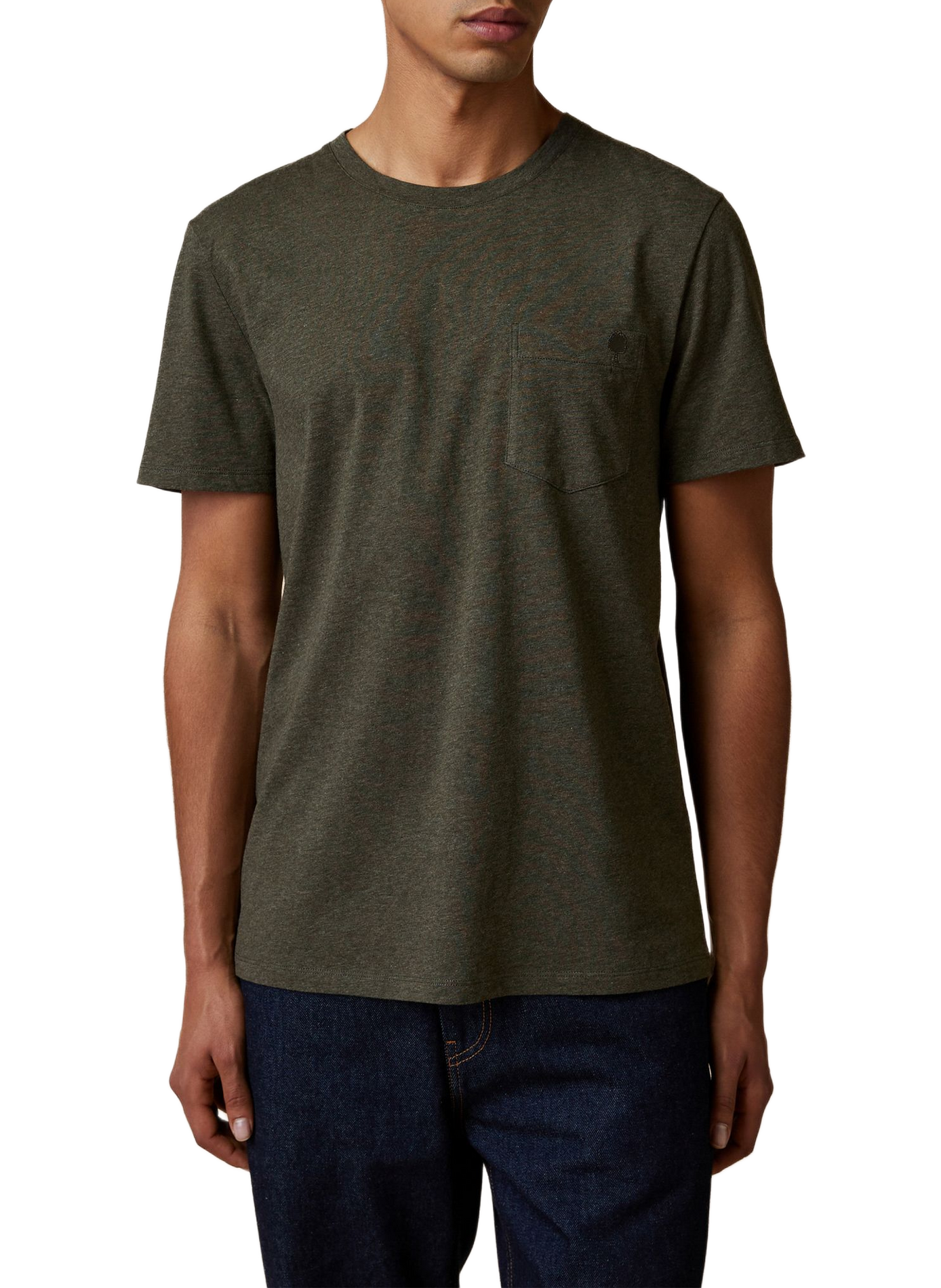 T-shirt met ronde hals en stippen FAGUO Groen