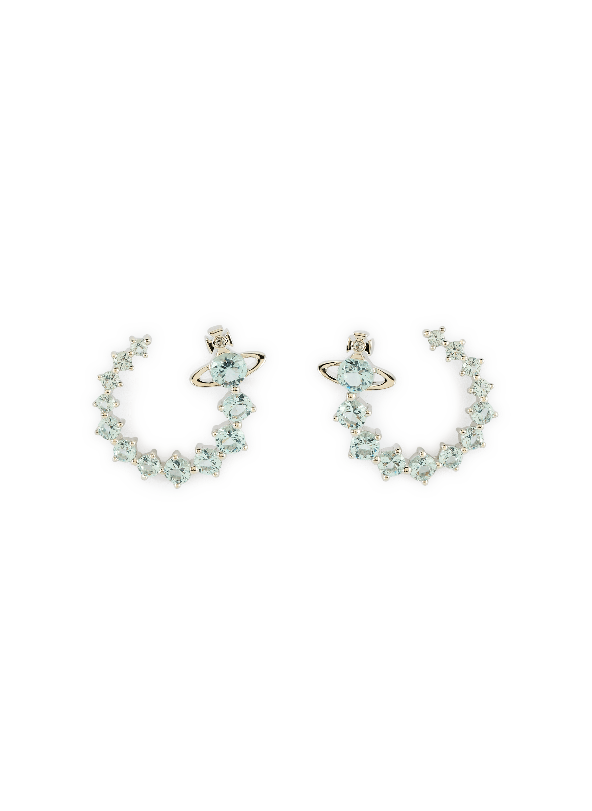 Boucles d'oreilles Lydia en laiton VIVIENNE WESTWOOD Blue