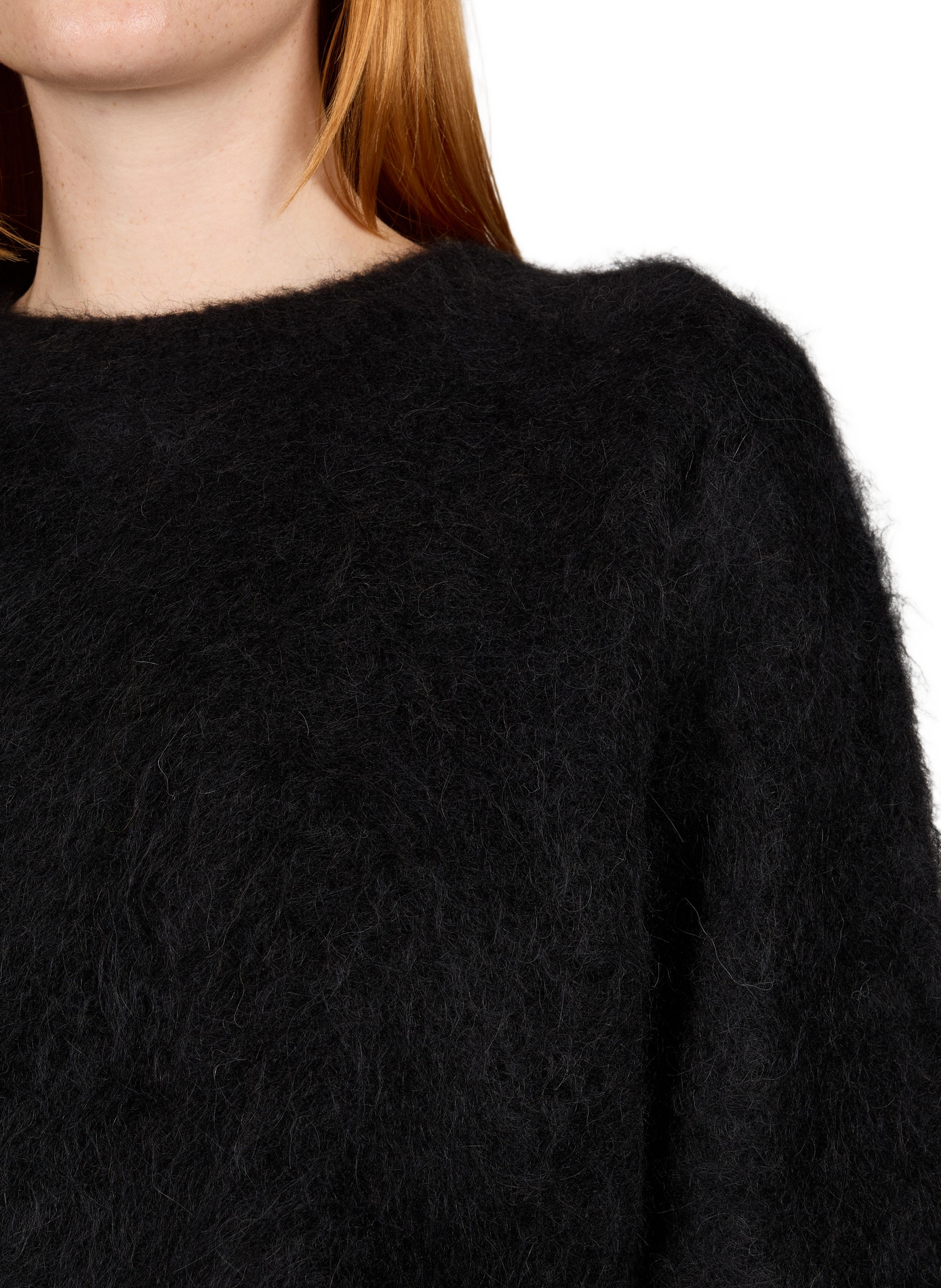 Pull oversize en laine mélangée TOTEME Noir