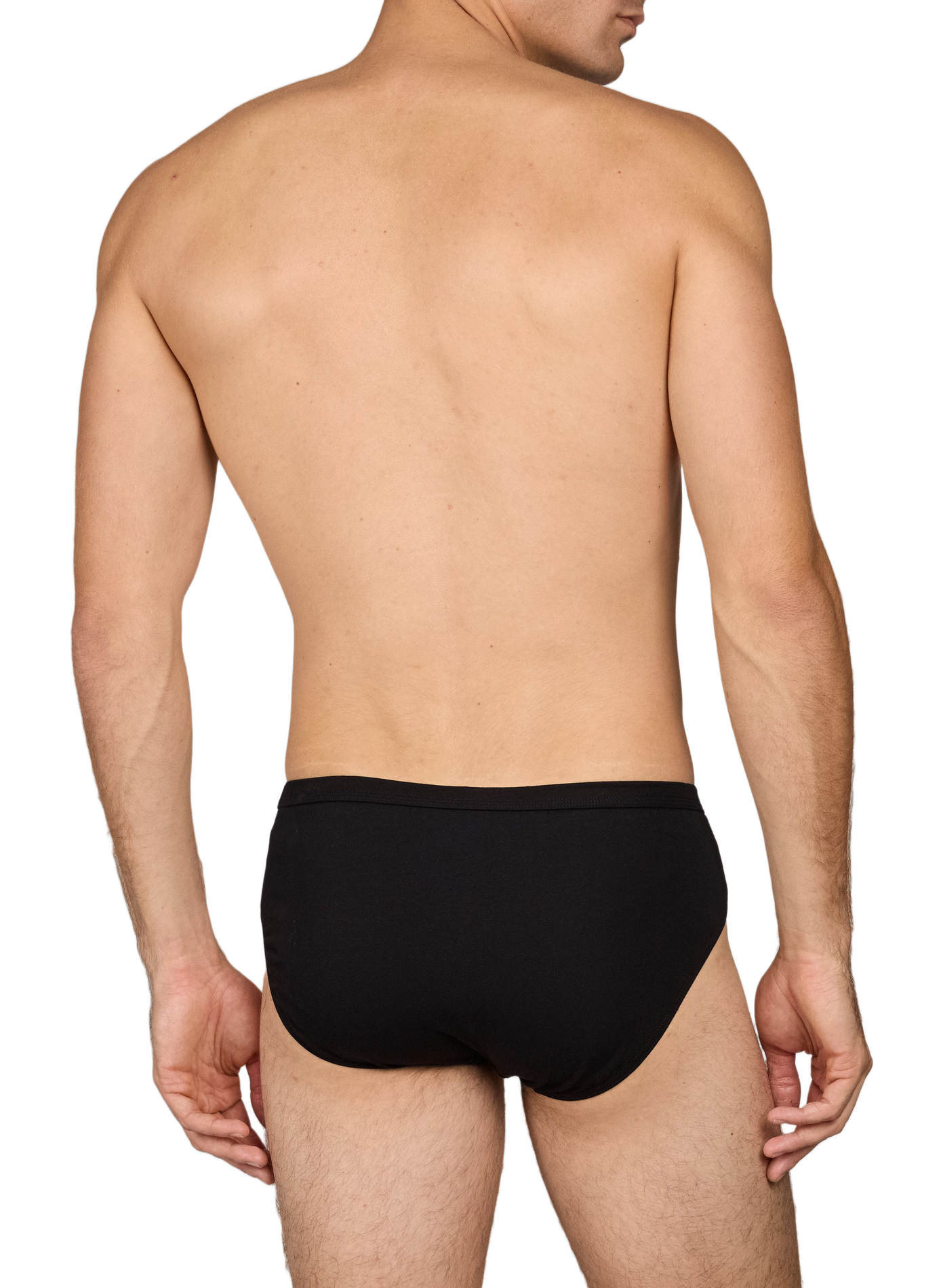 Pack of 3 plain briefs AU PRINTEMPS PARIS Black