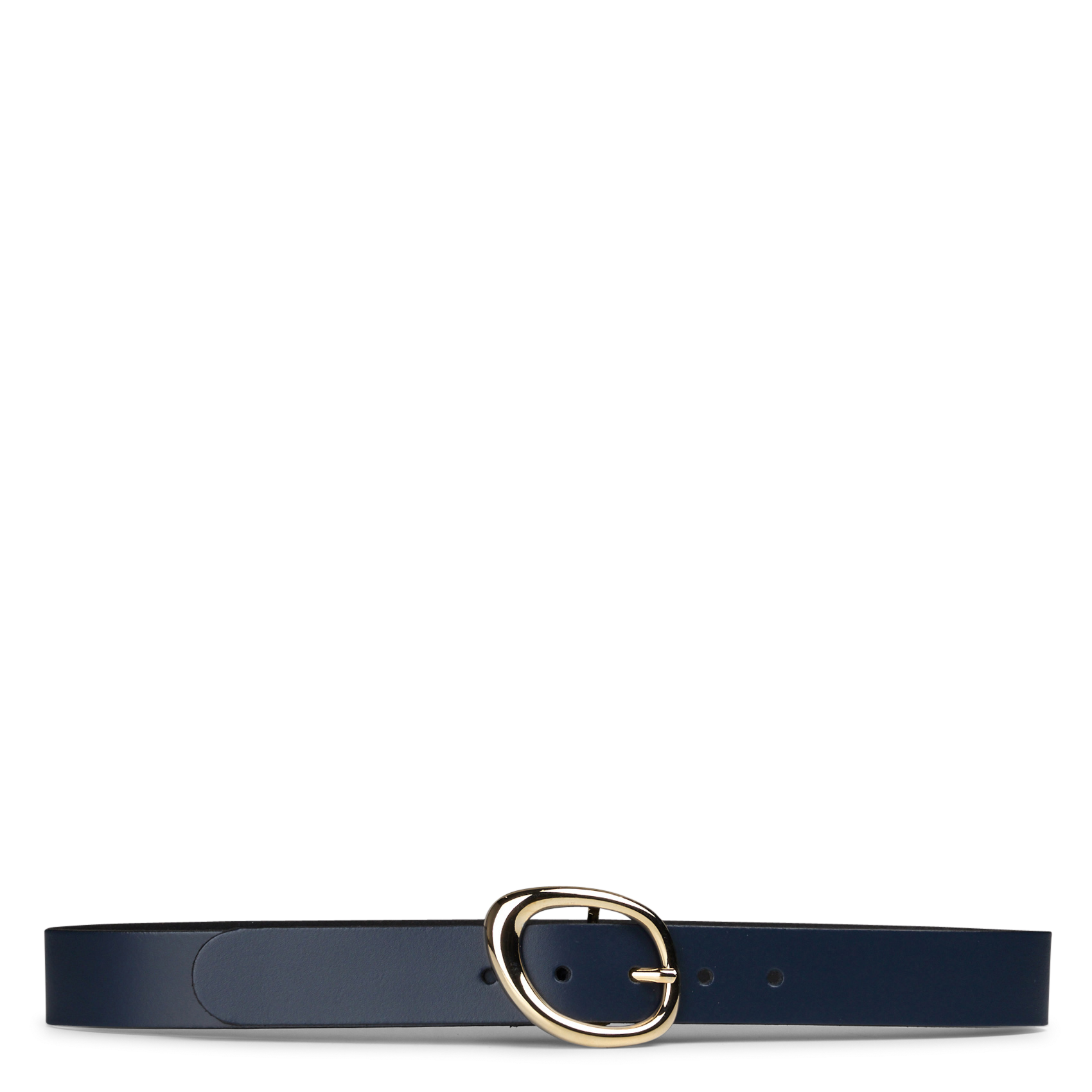 Leren riem met ovale gesp LA FEE MARABOUTEE Blauw
