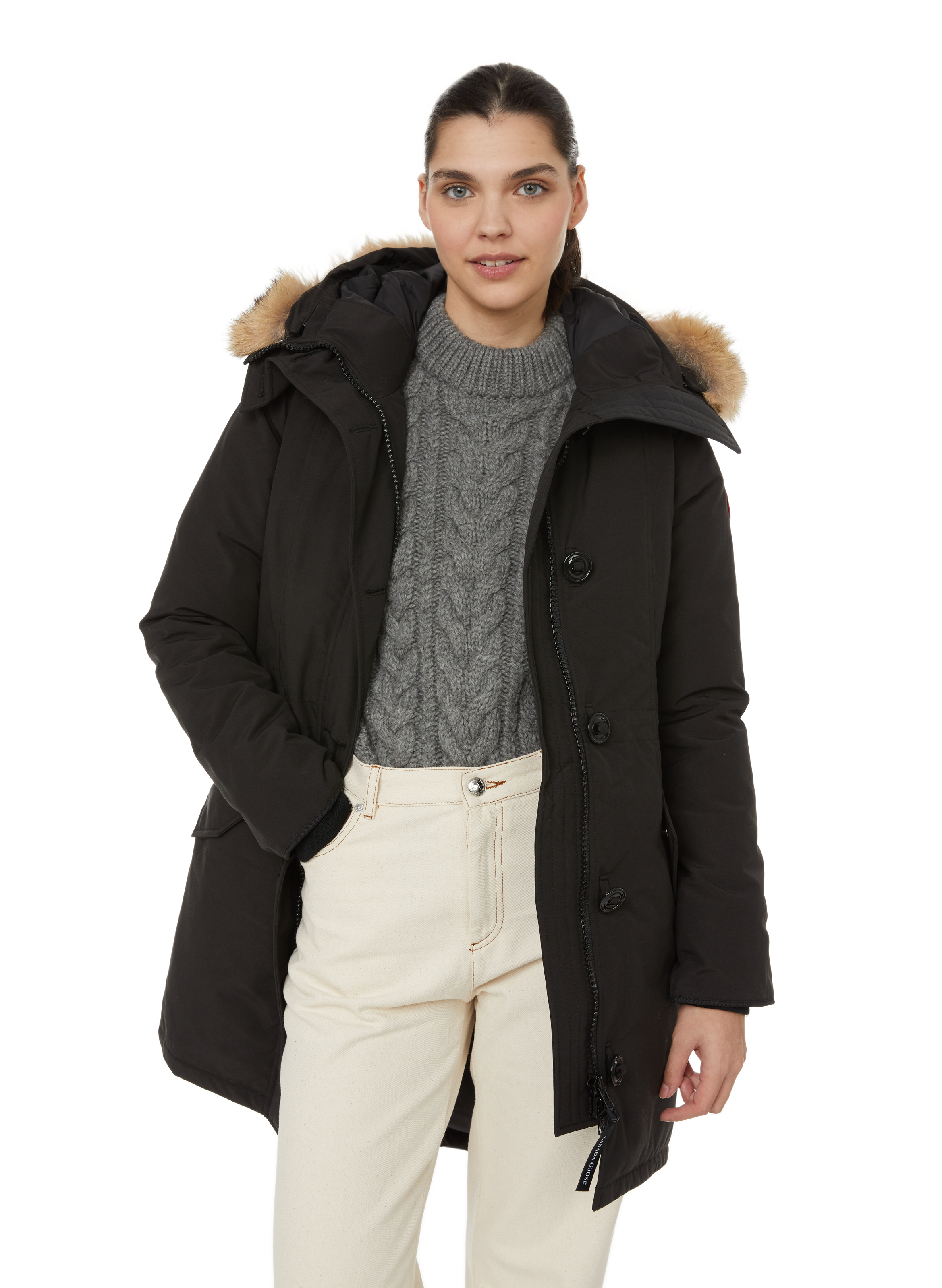 CANADA GOOSE Parka Rossclair mi-longue Noir
