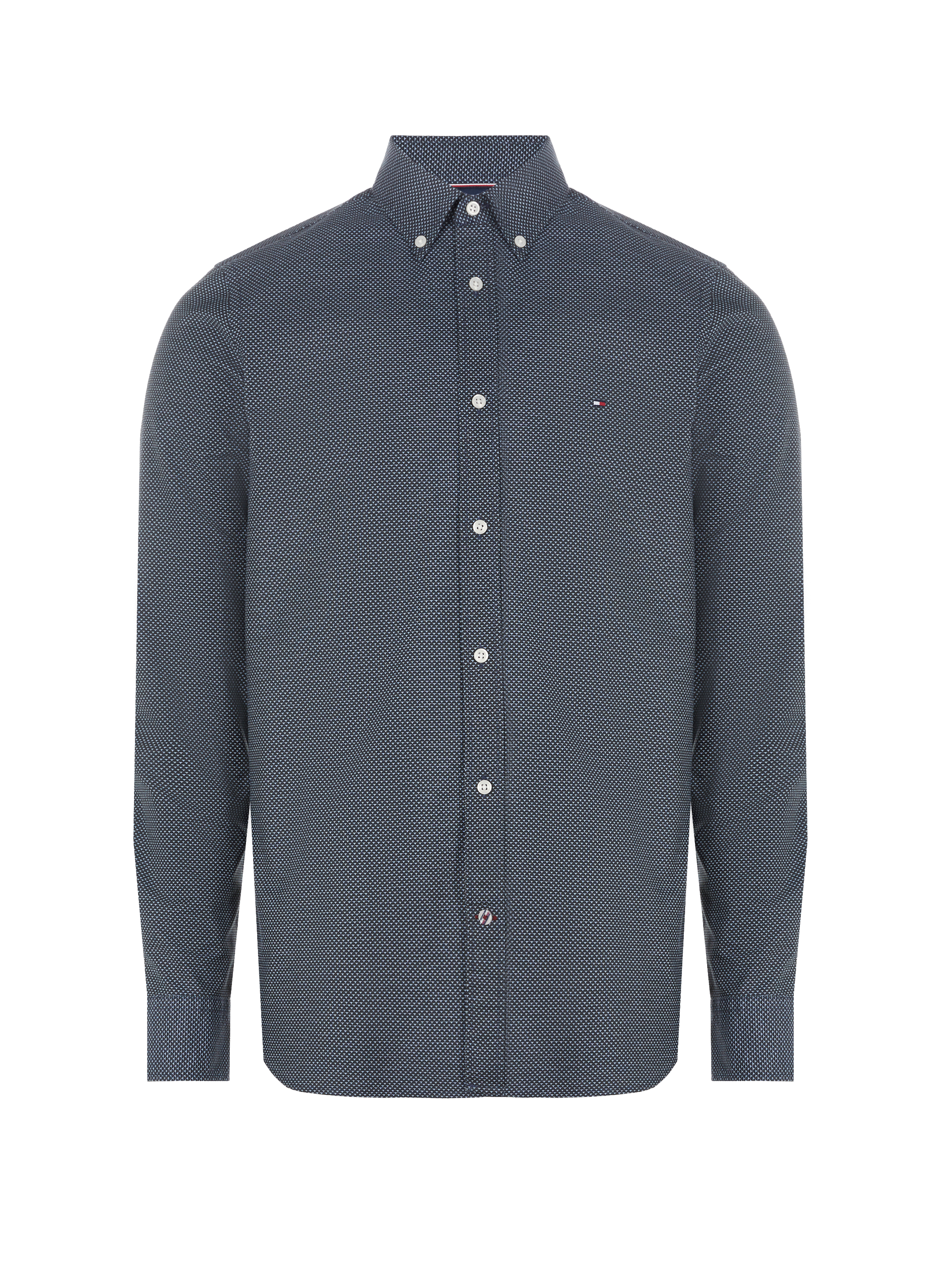 Chemise motif graphique en coton