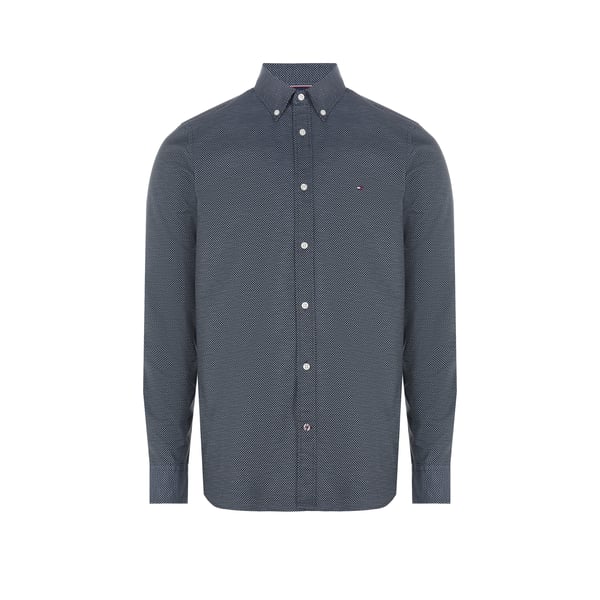 Chemise motif graphique en coton