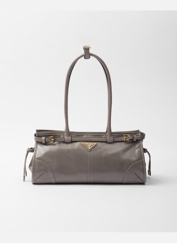 Sac à main prada bonnie en cuir Gris by PRADA PRADA Sac à main prada bonnie en cuir Gris