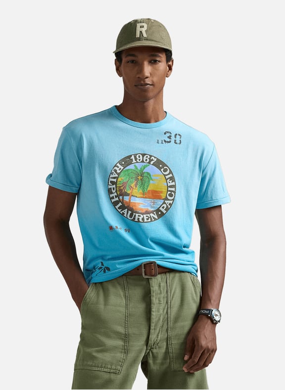 Printed T-shirt Blue by POLO RALPH LAUREN POLO RALPH LAUREN Printed T-shirt Blue